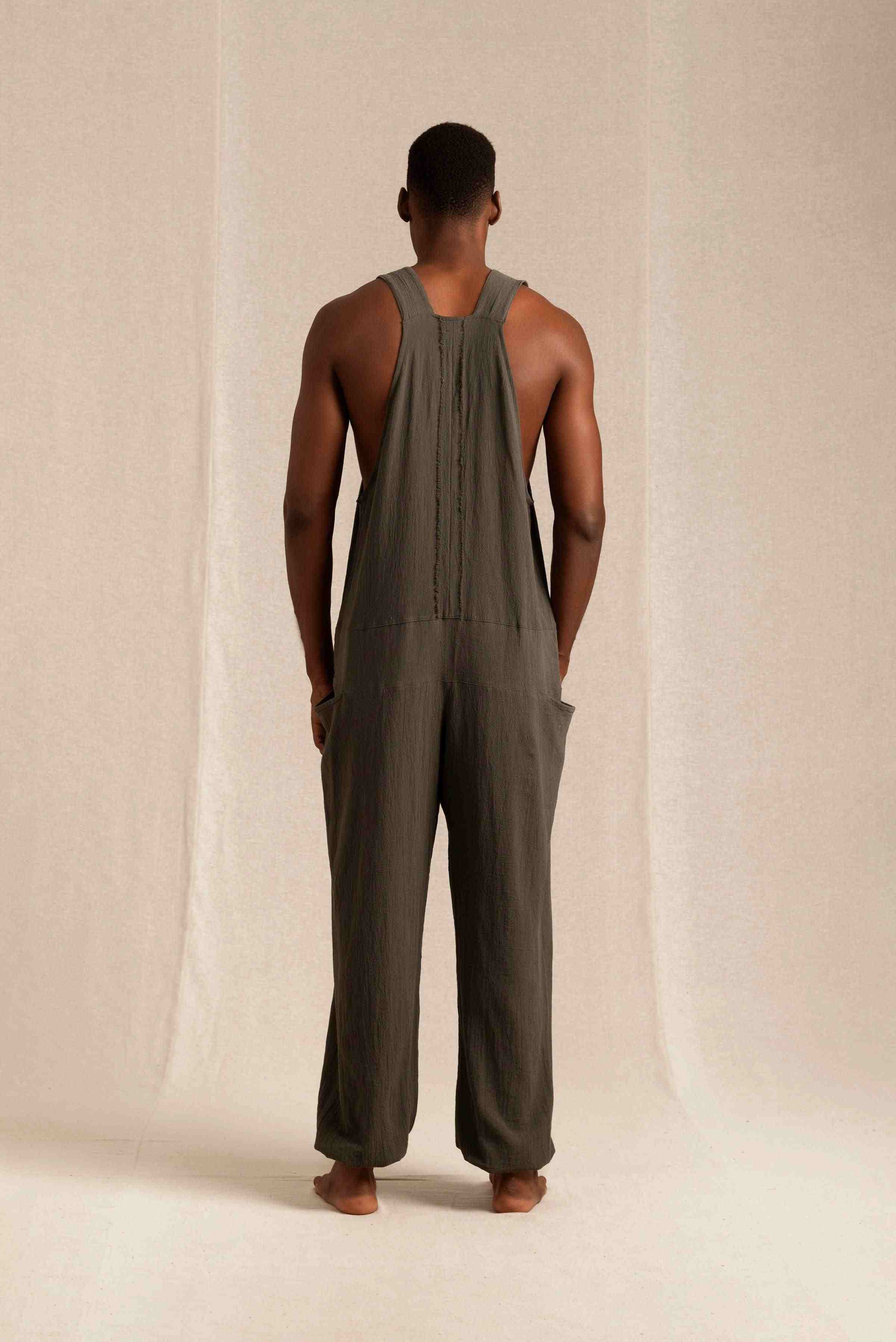 Tzab Jumpsuit Artisanal Cotton - Slate Black