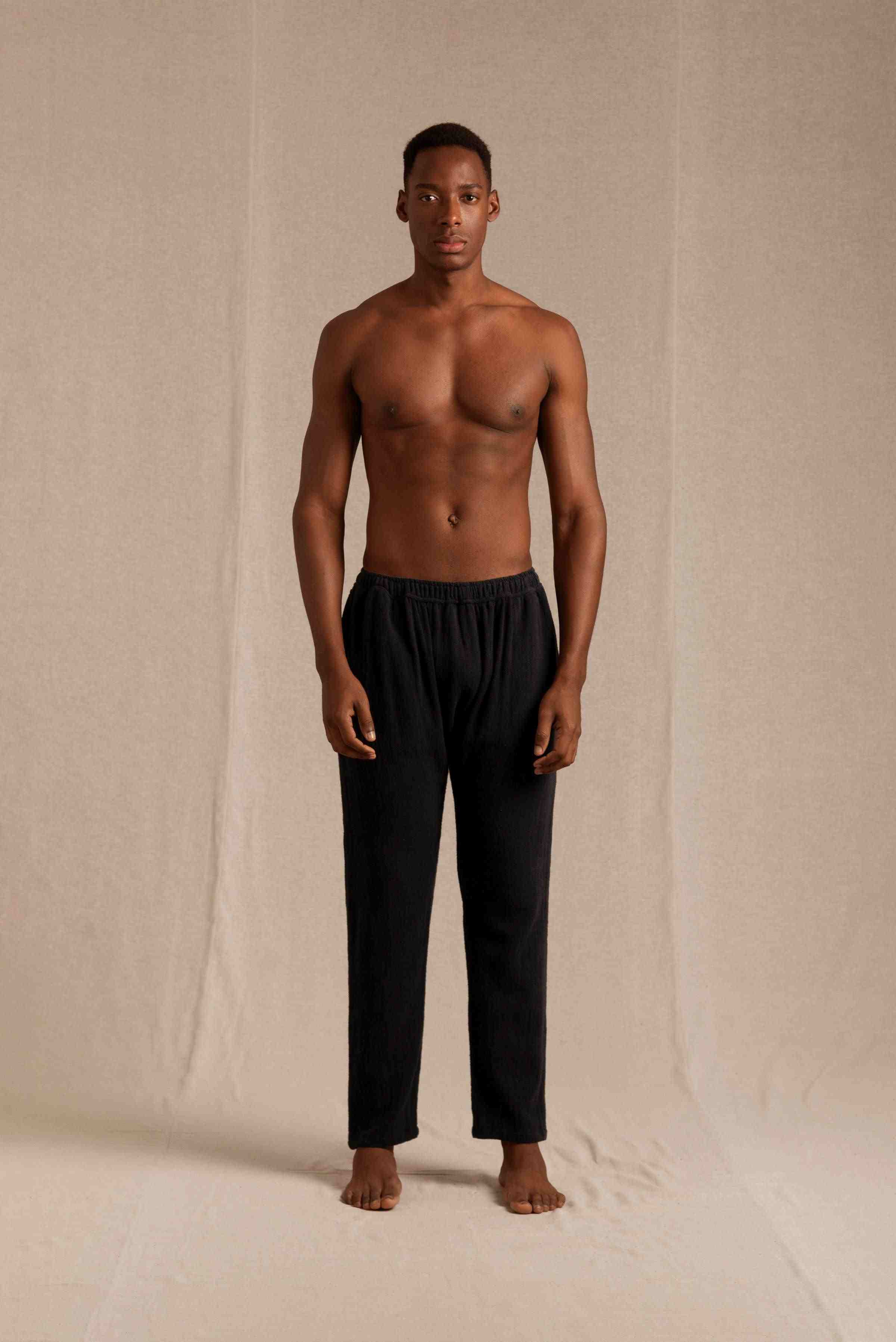 Wakun Pants Cotton Jute - Black