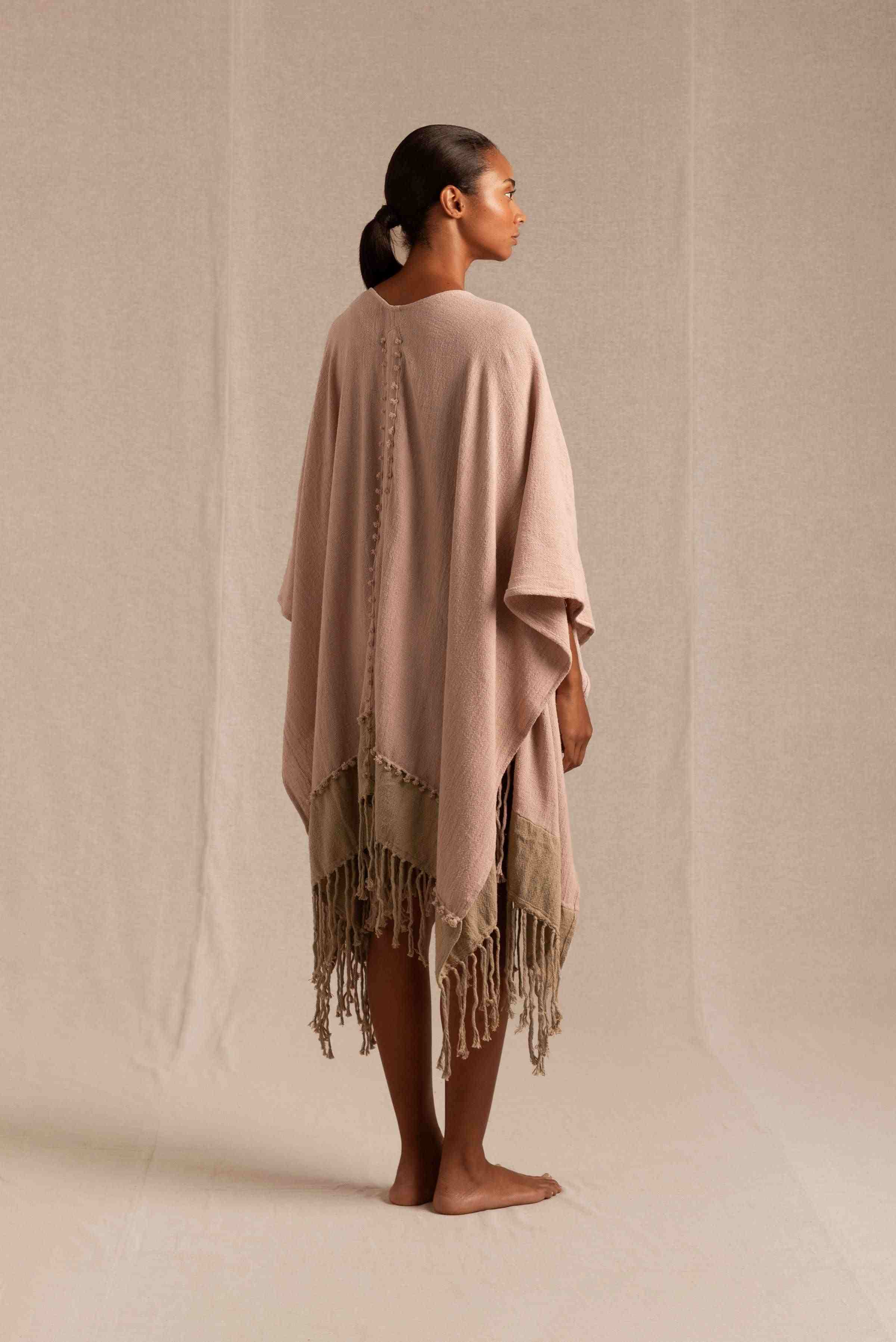 Wanpu Cape Cotton Jute - Antique Rose / Sepia