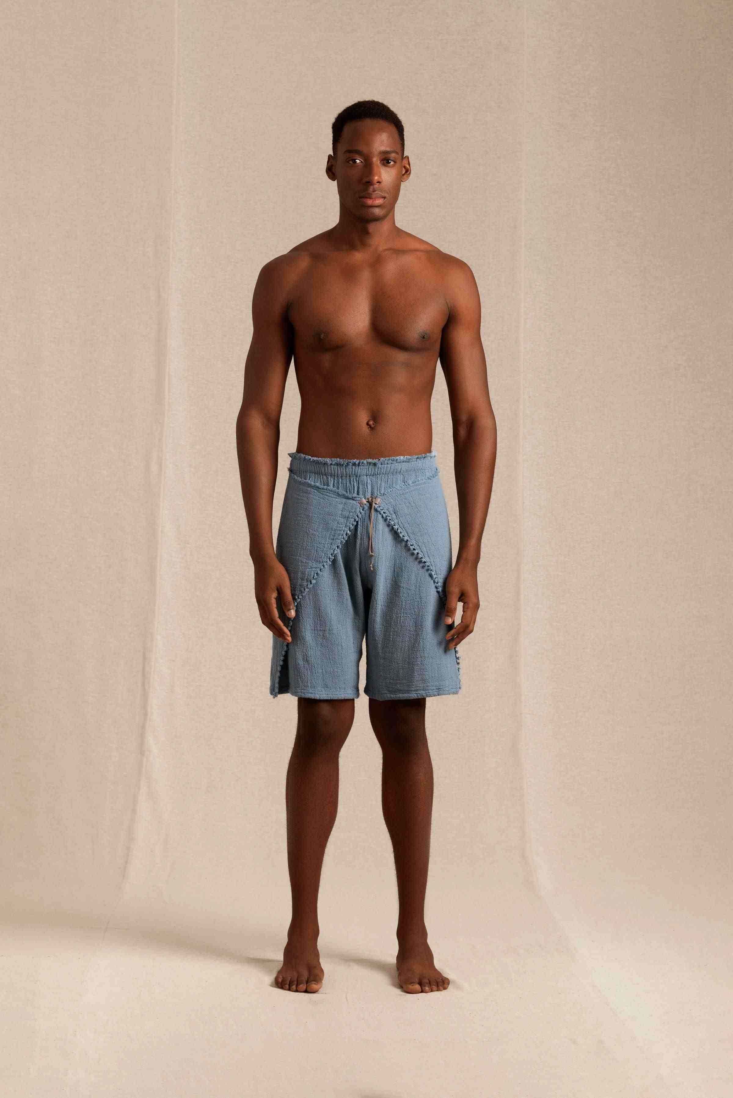 Xoloc Knots Shorts Cotton Jute - Blue Heaven
