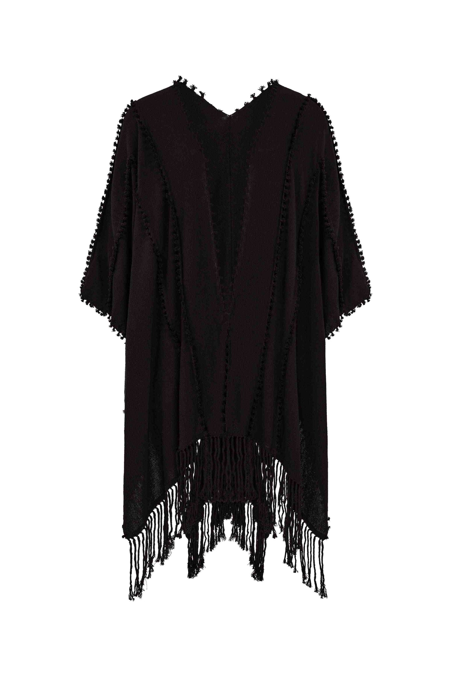 YALCHEN KNOTS CAPE - BLACK