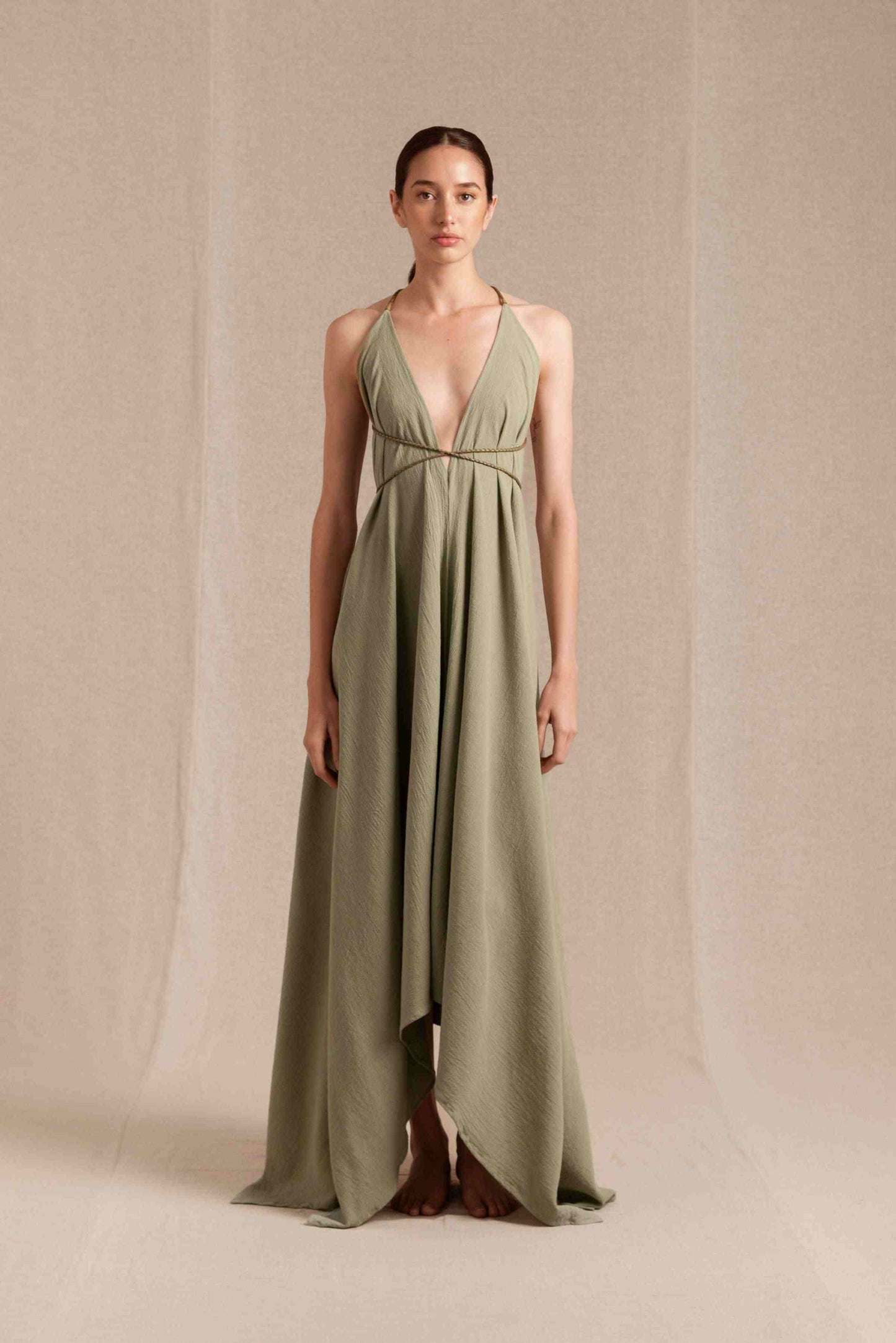 YATZIL DRESS - SAGE GREEN