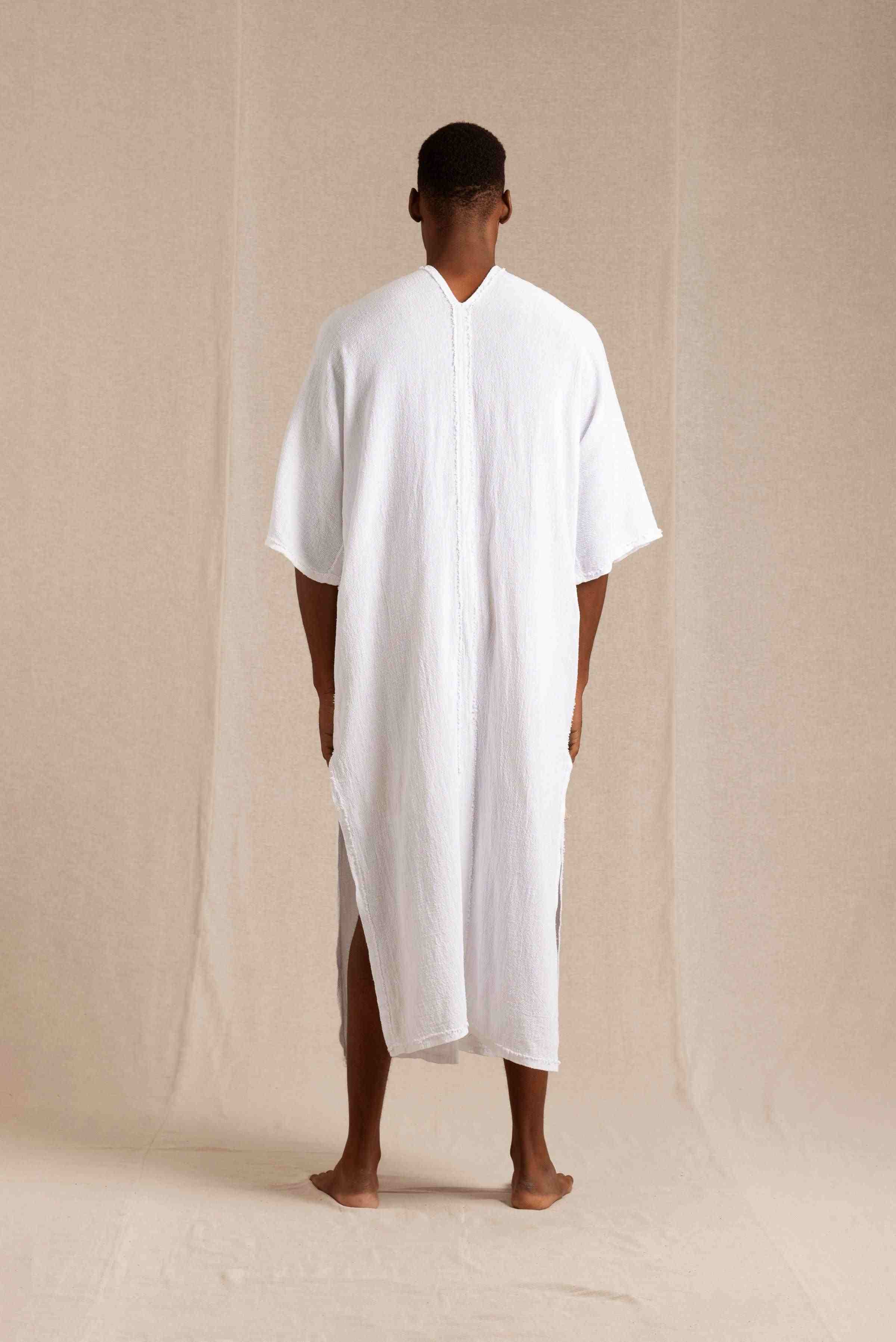 Yuuch Vest Artisanal Cotton - White