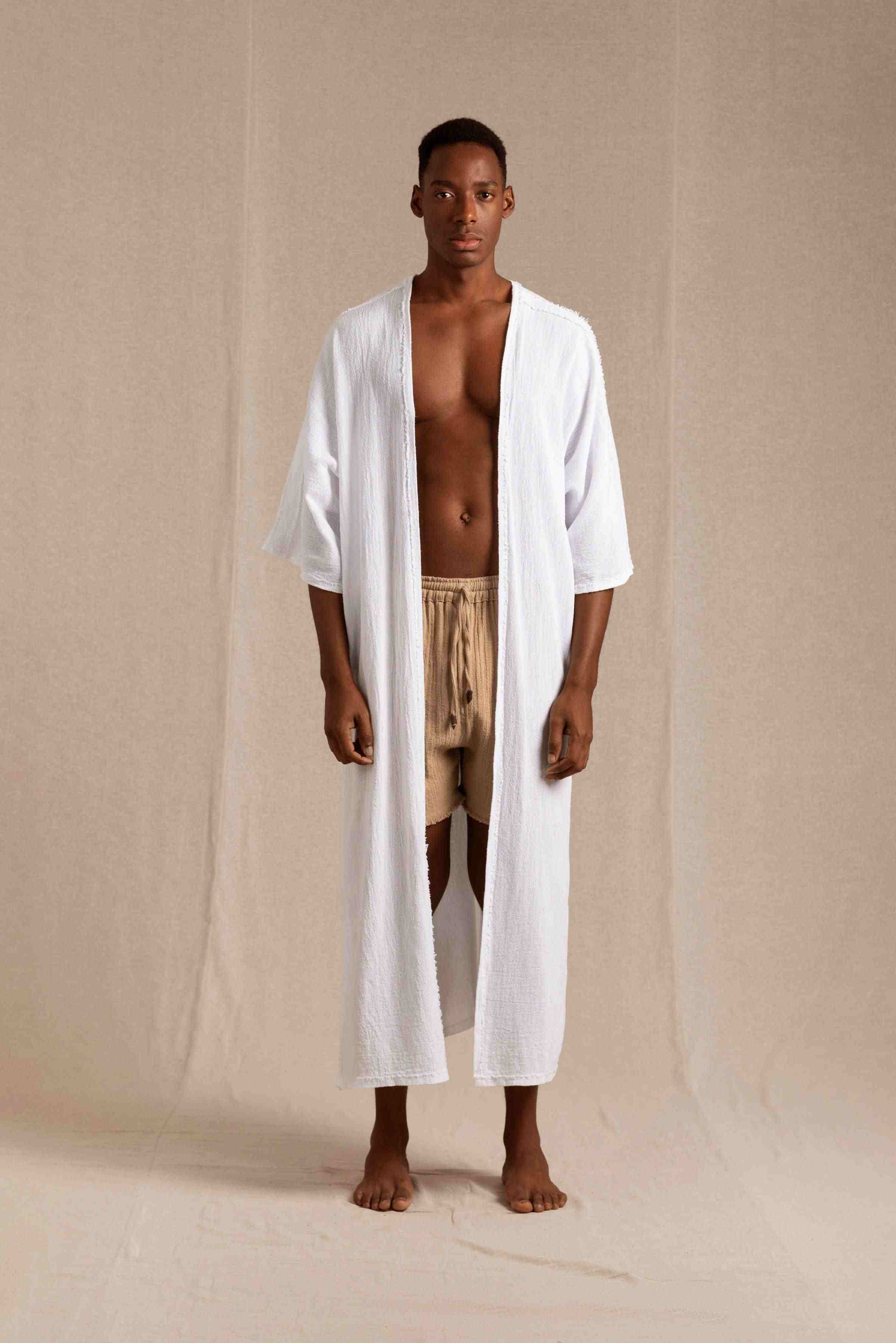 Yuuch Vest Artisanal Cotton - White