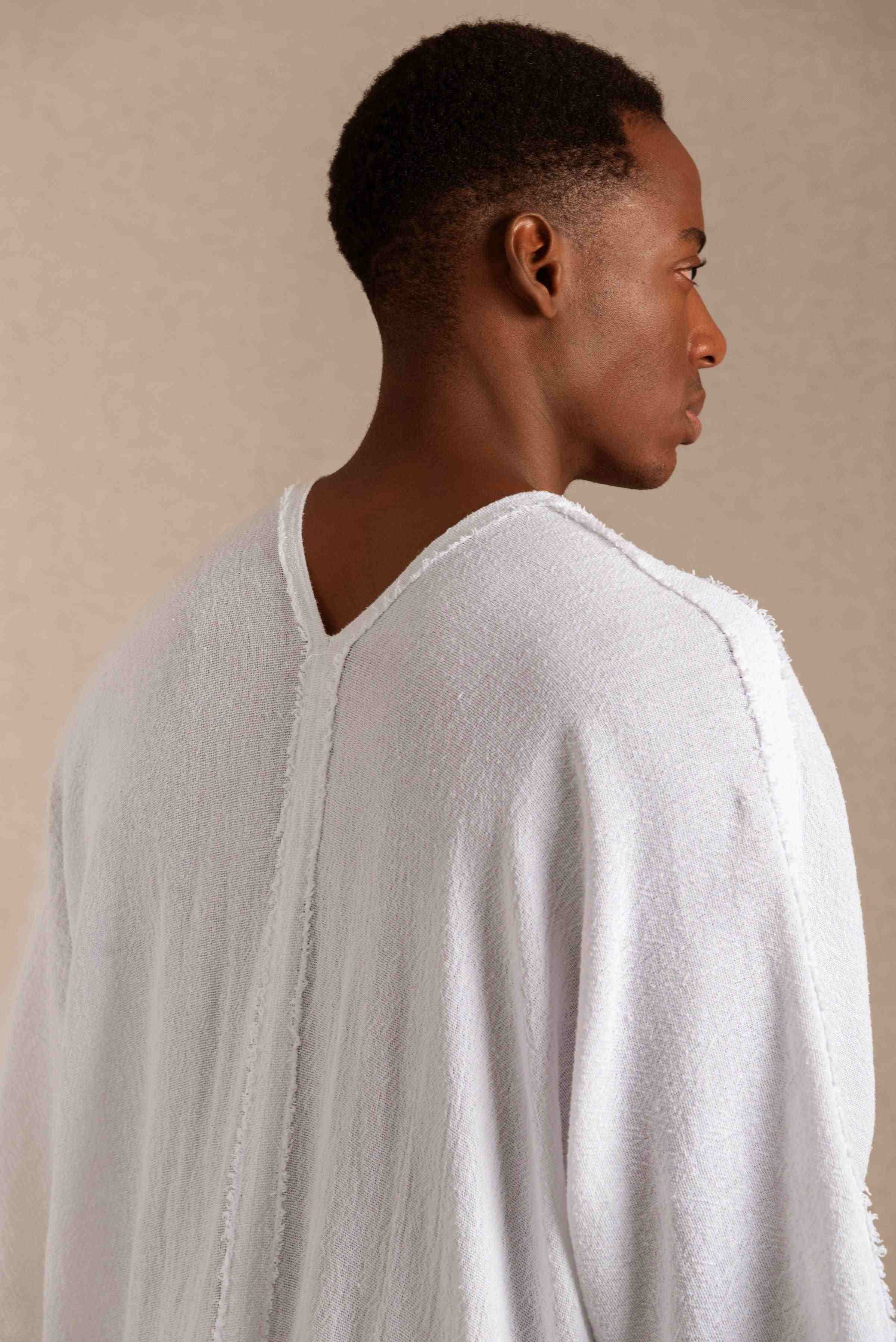 Yuuch Vest Artisanal Cotton - White