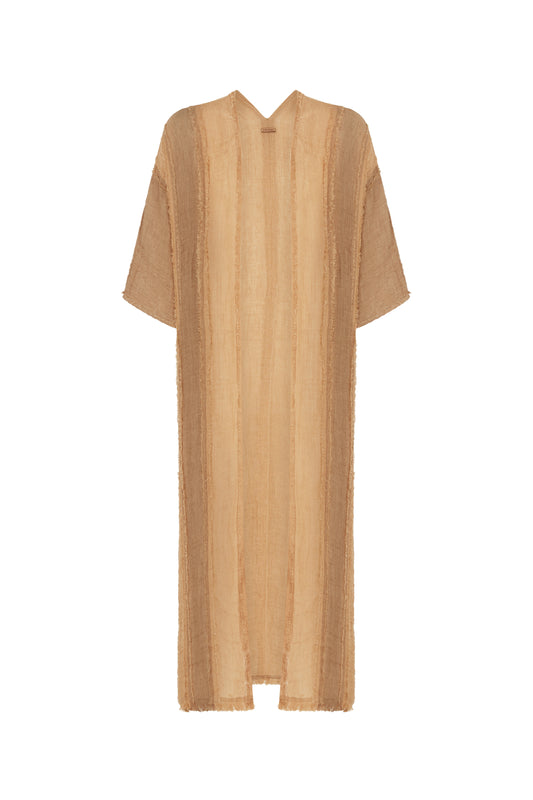 ANIU LINES VEST - TAUPE / CLAY