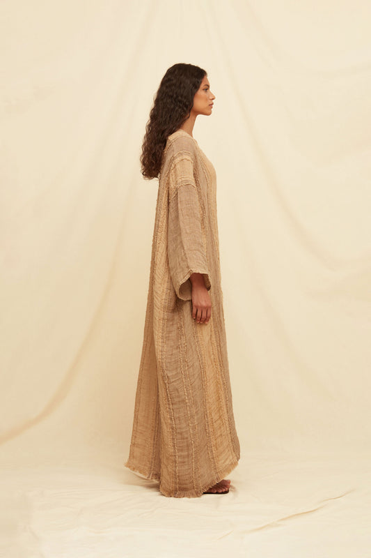 ANIU LINES VEST - TAUPE / CLAY