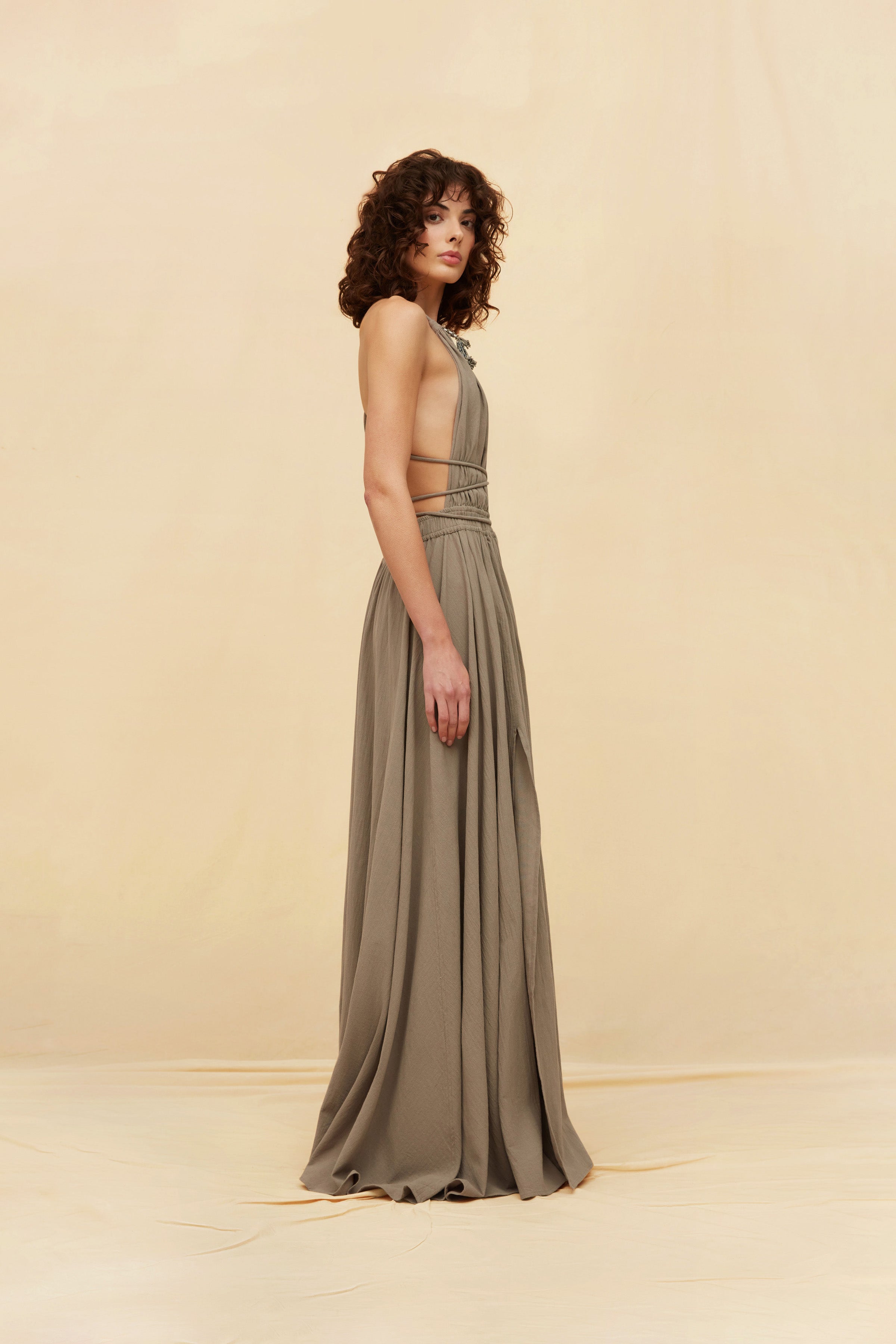 Batab Dress Artisanal Cotton - Iron