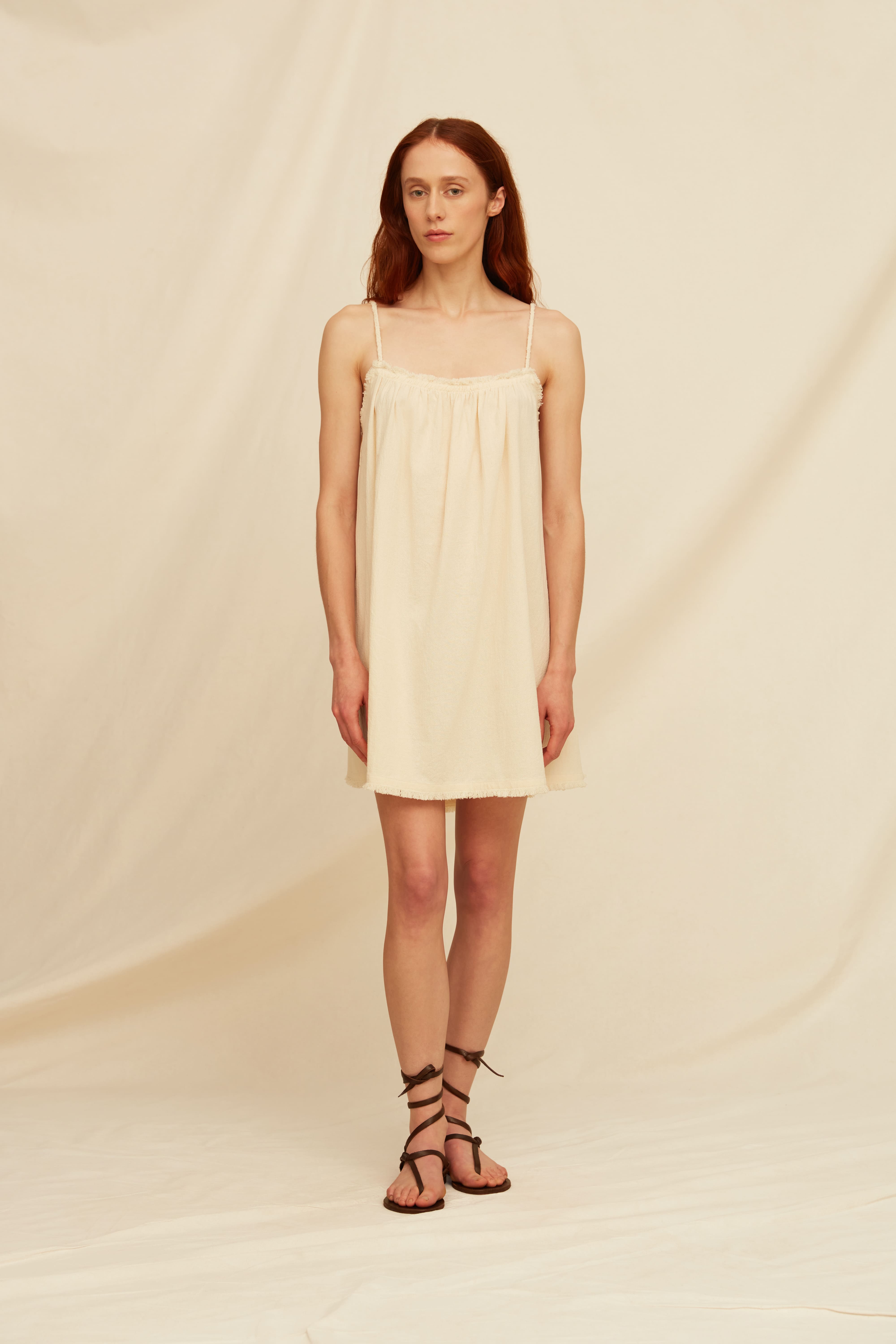 Jaalij Dress Artisanal Cotton - Natural