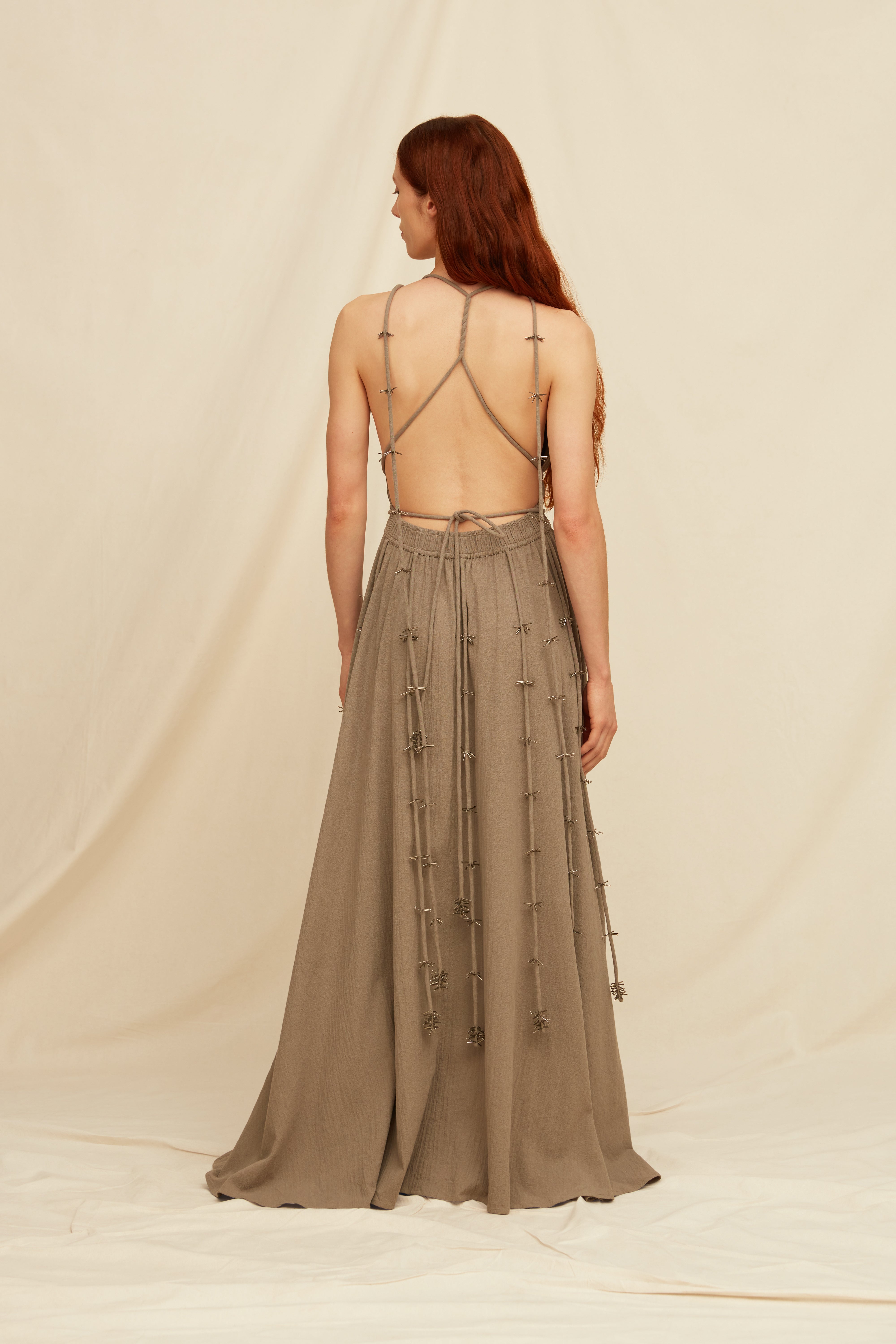 Jakan Dress Artisanal Cotton - Iron