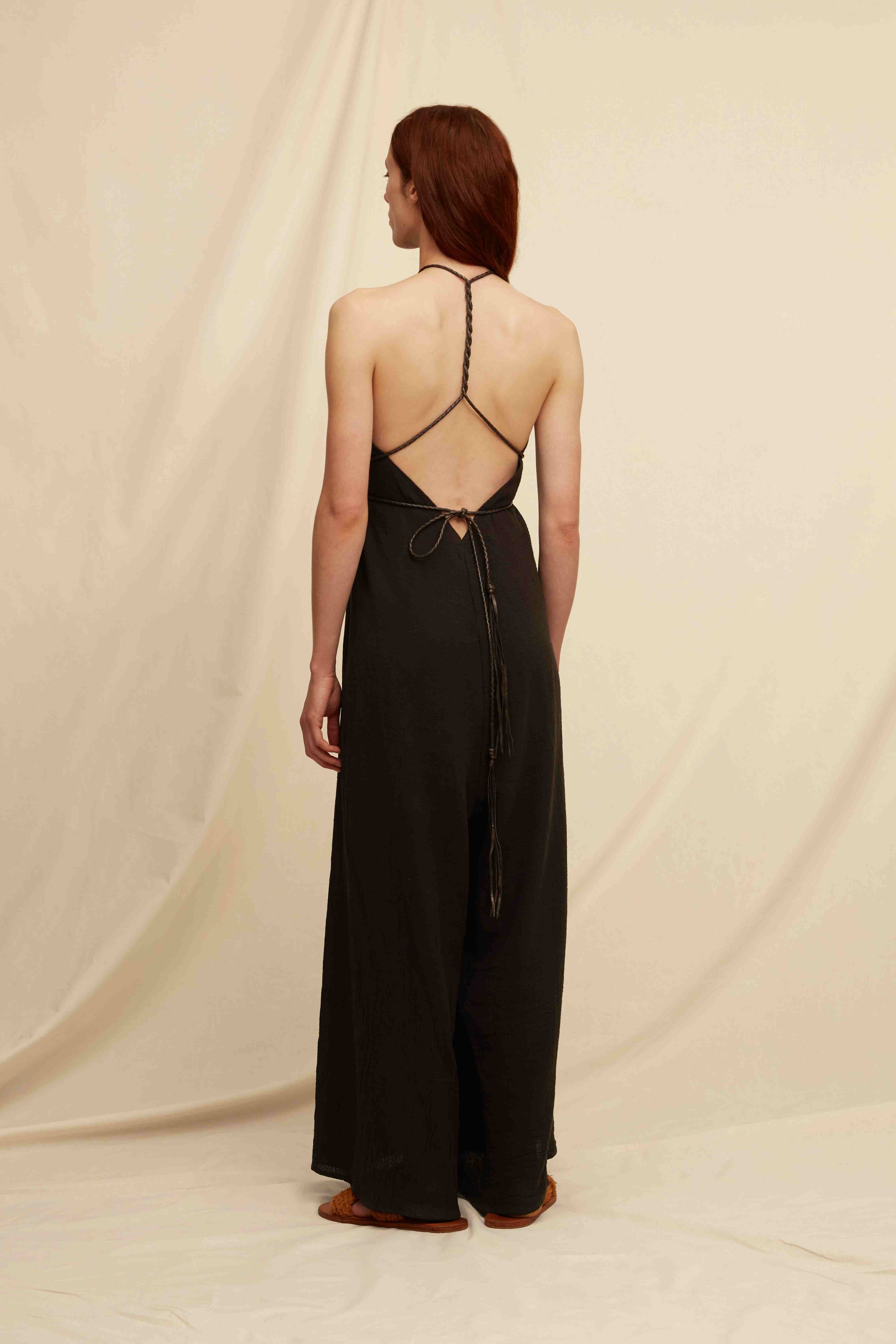 Pakkun Jumpsuit Artisanal Cotton - Black
