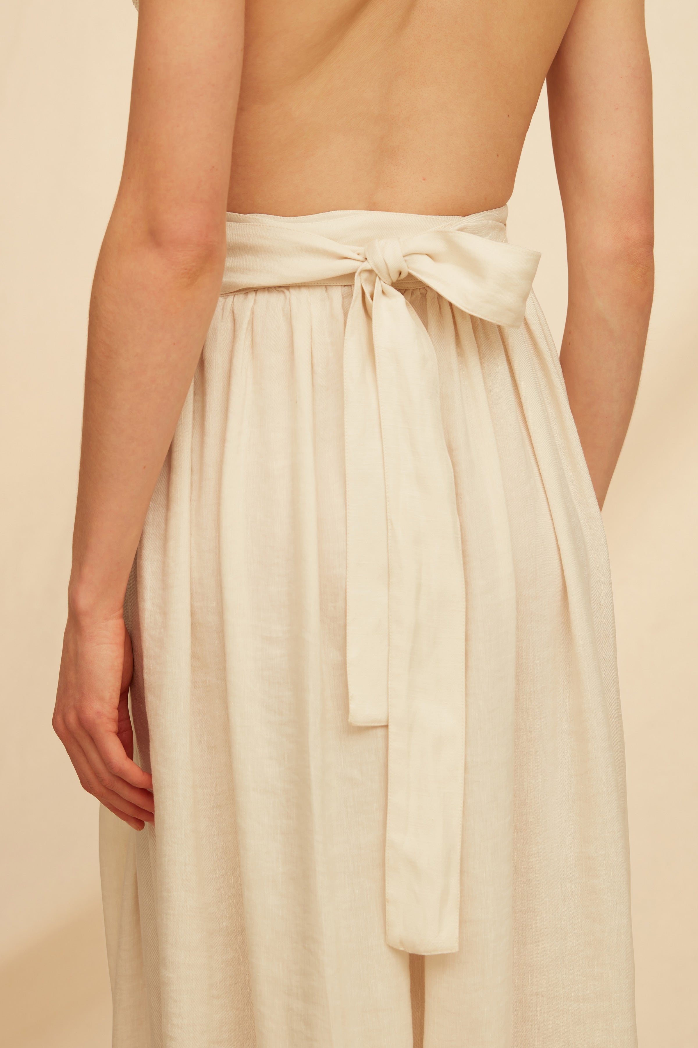 Soolche Skirt Linen Cupro - Bone