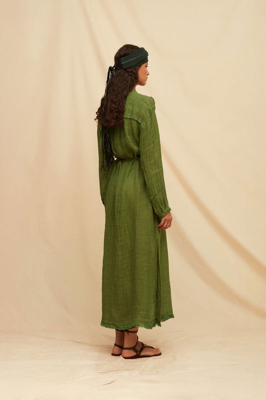 TSUDI DRESS - OLIVE
