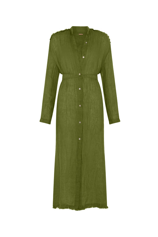 TSUDI DRESS - OLIVE
