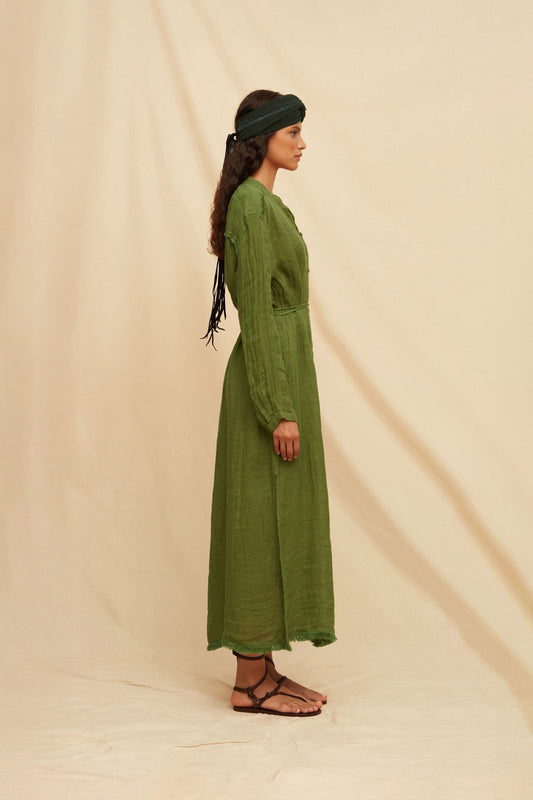 TSUDI DRESS - OLIVE