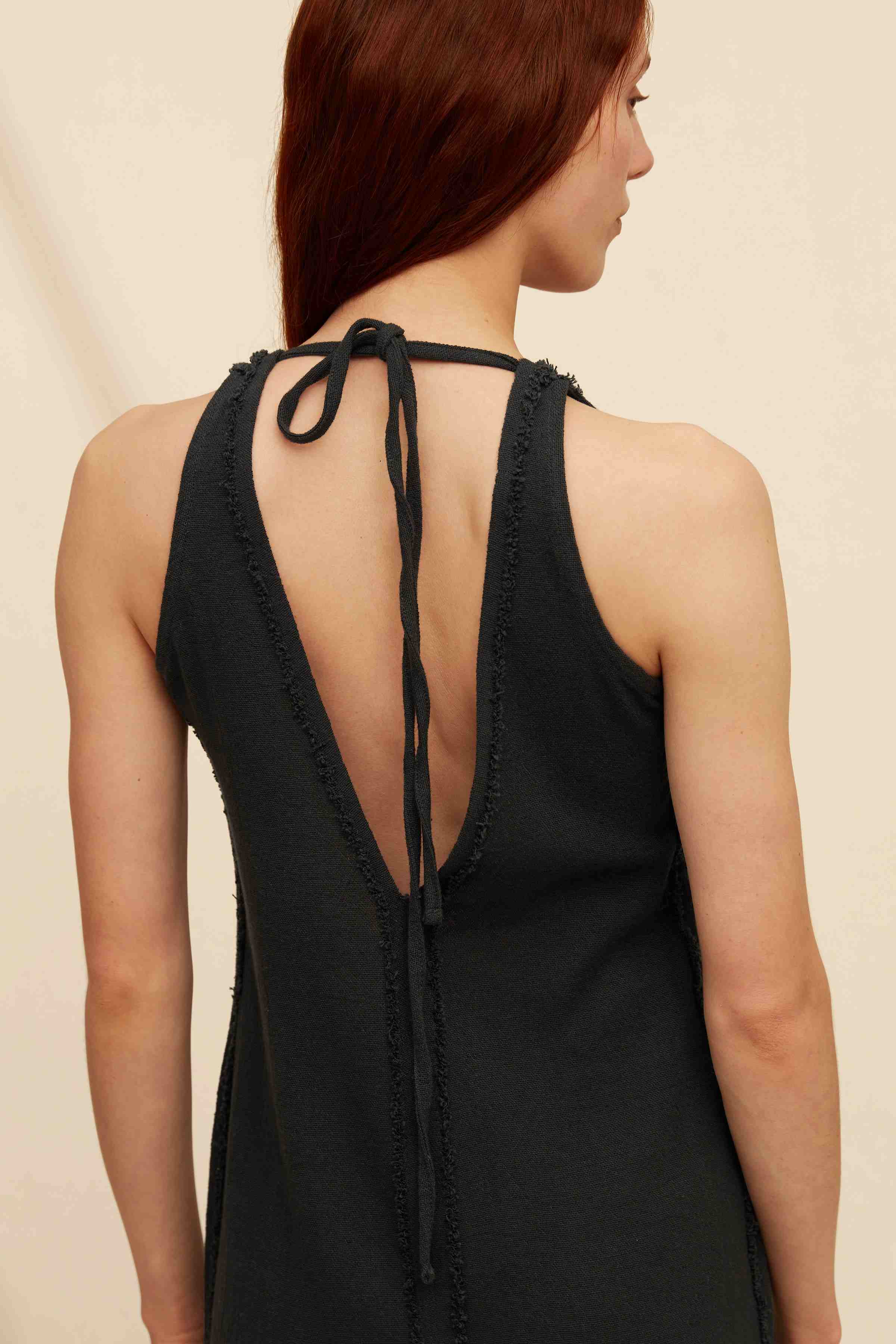 Xitso Dress Cotton Jute - Black