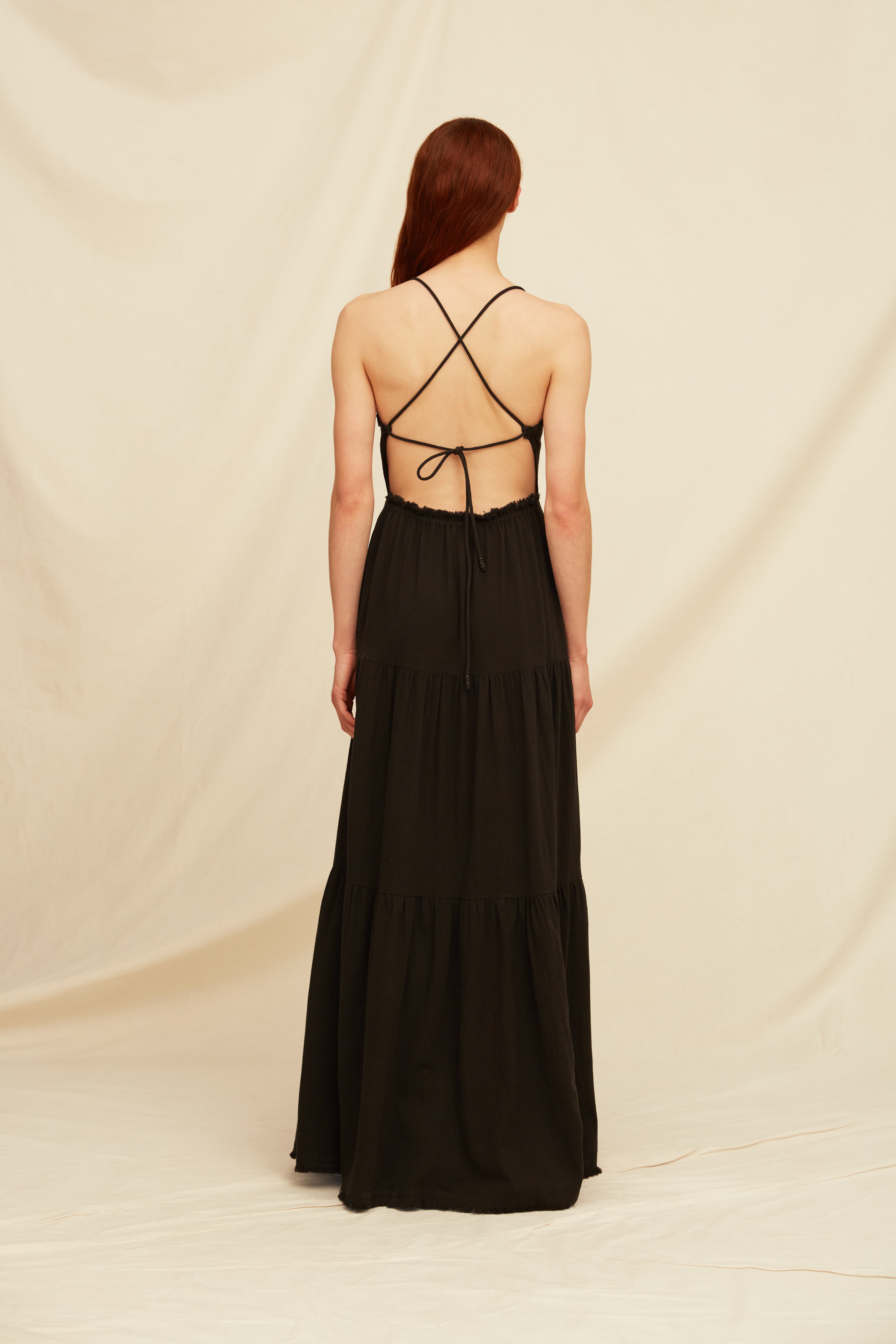 Xmuuts Dress Artisanal Cotton - Black