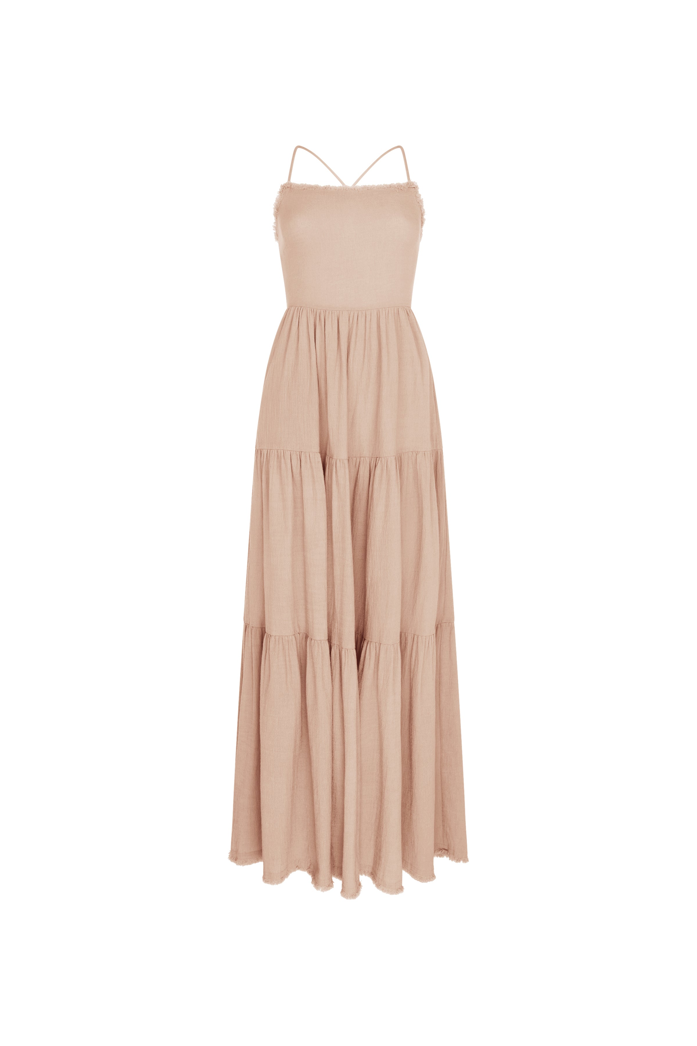 Xmuuts Dress Artisanal Cotton - Antique Rose