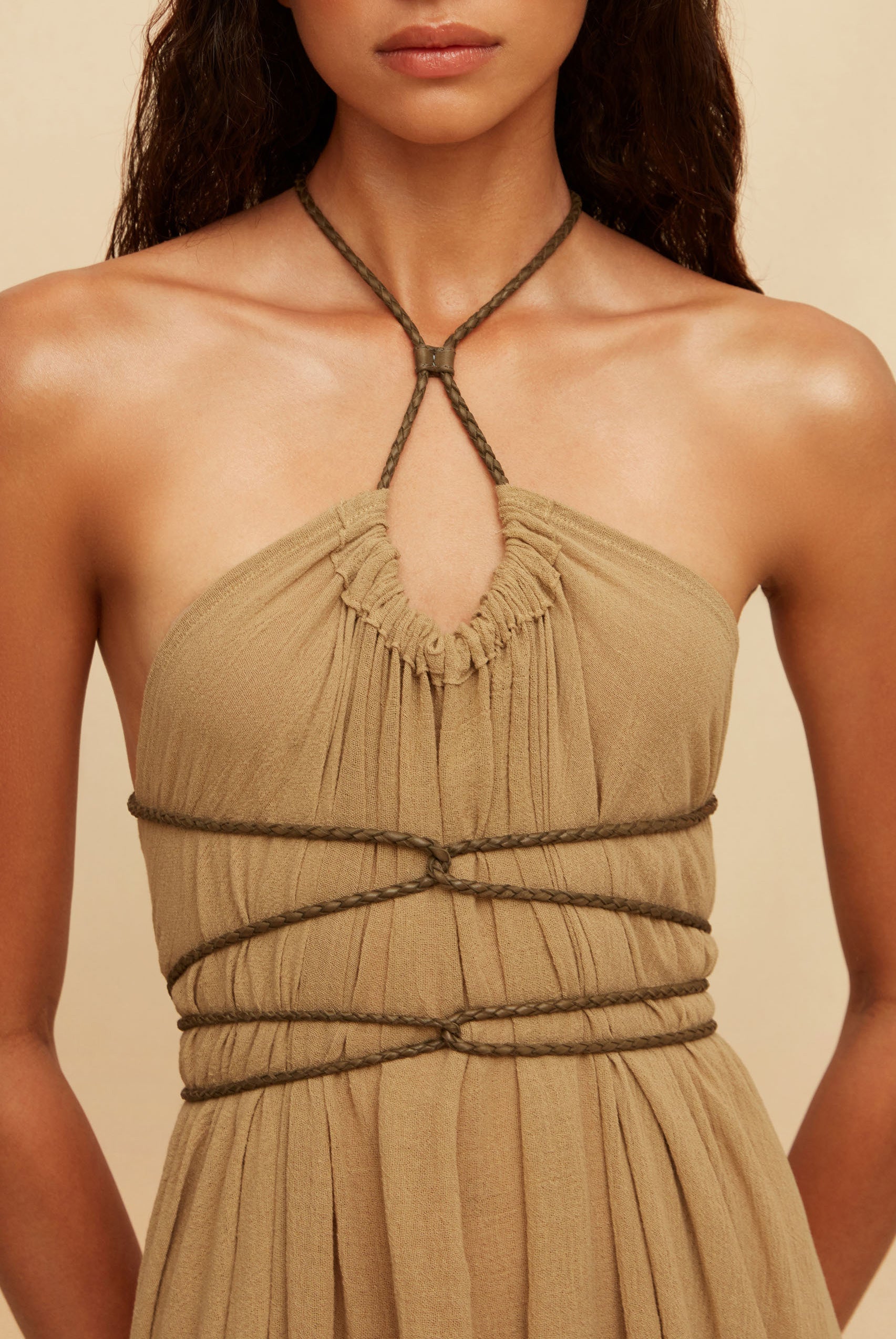 Allin Dress - Sepia