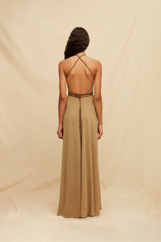 Allin Dress - Sepia
