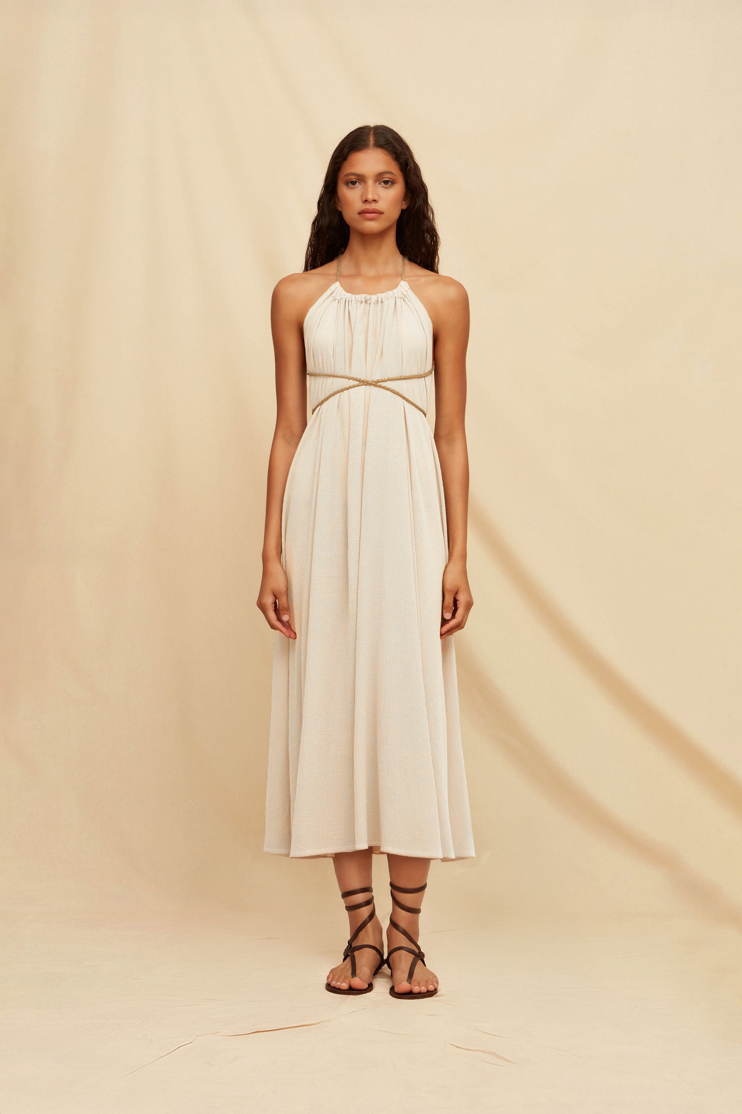 Allin Dress Cotton Gauze - Natural