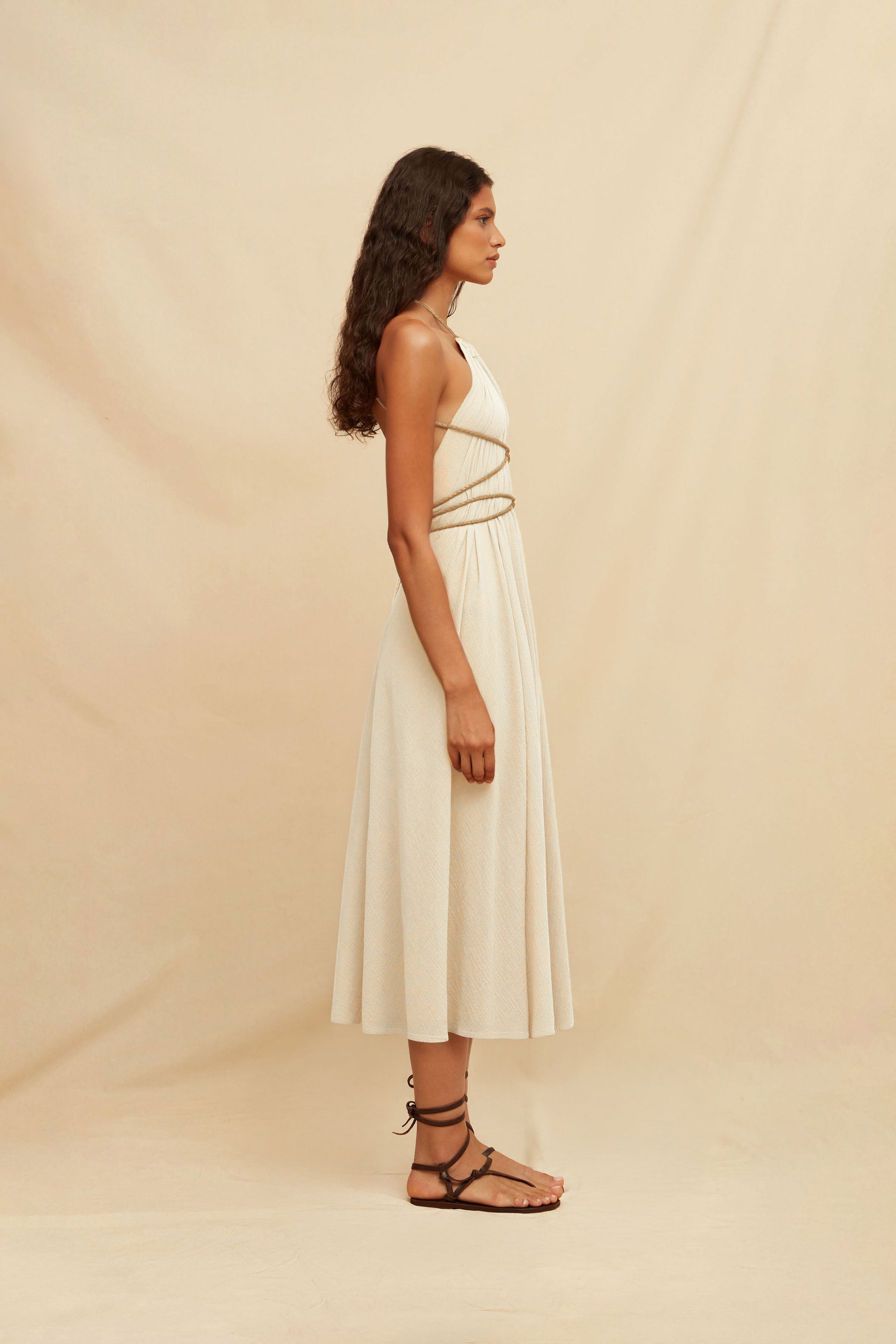 Allin Dress Cotton Gauze - Natural