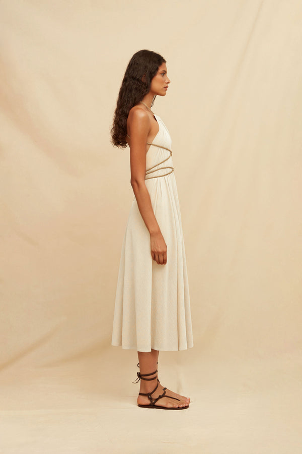 Allin Dress Cotton Gauze - Natural