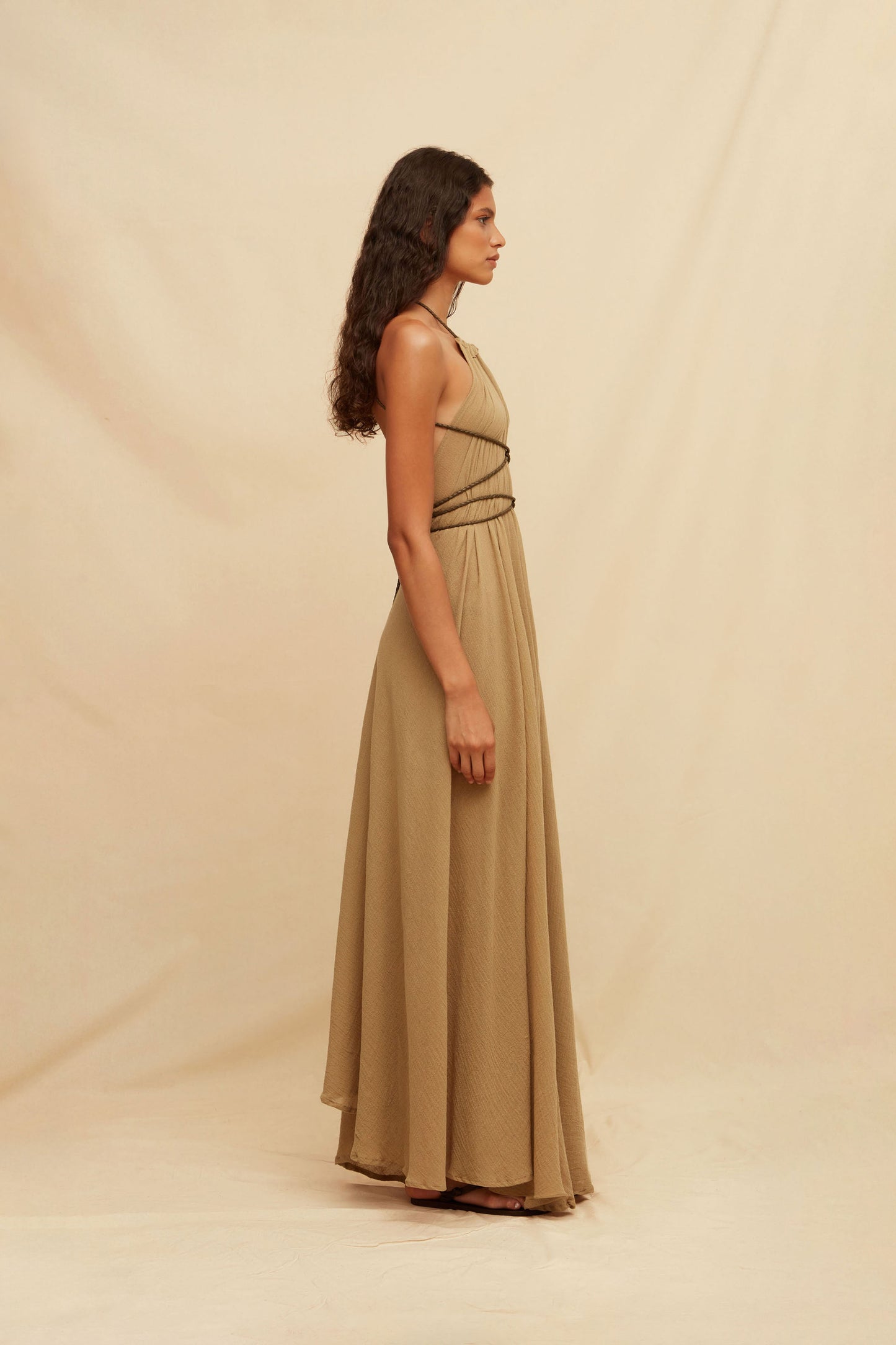 Allin Dress - Sepia