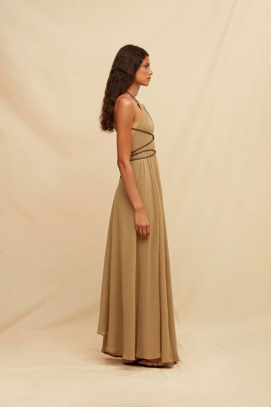 Allin Dress - Sepia