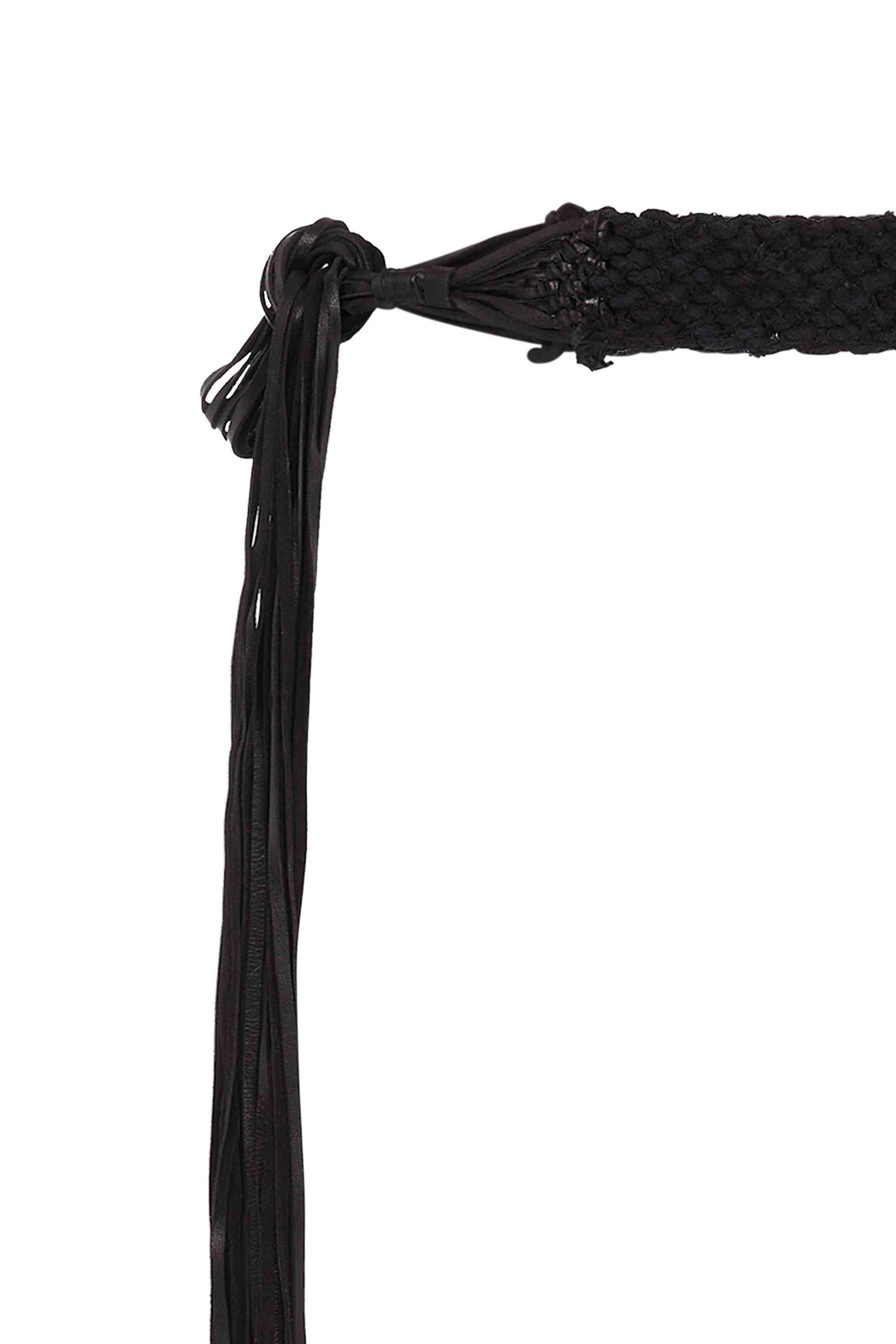 BALCHE COTTON BLENDED BELT - BLACK