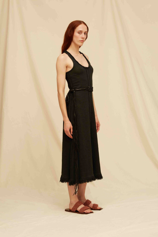 Balche Belt Cotton Jute - Black
