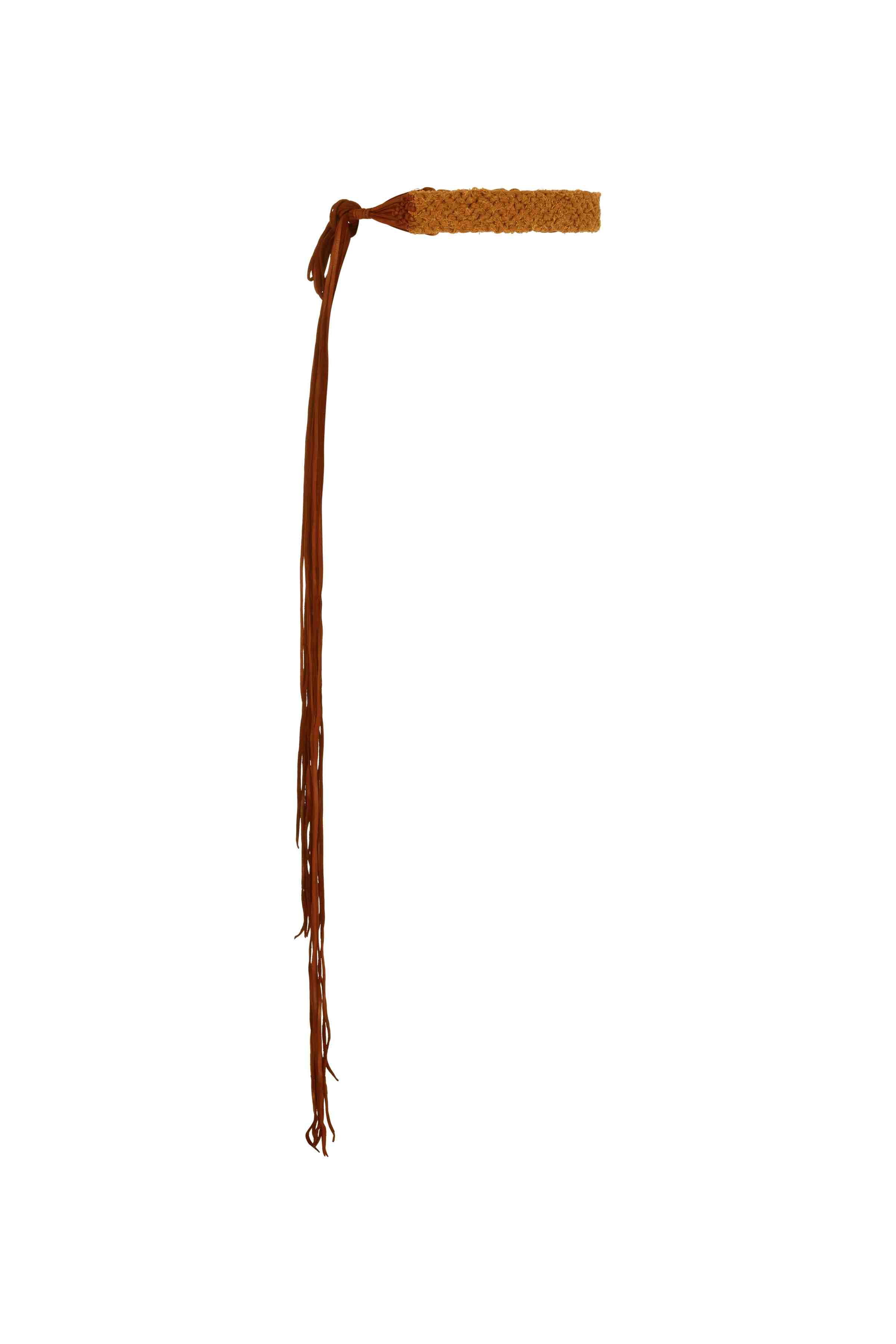 BALCHE COTTON BLENDED BELT - TOBACCO