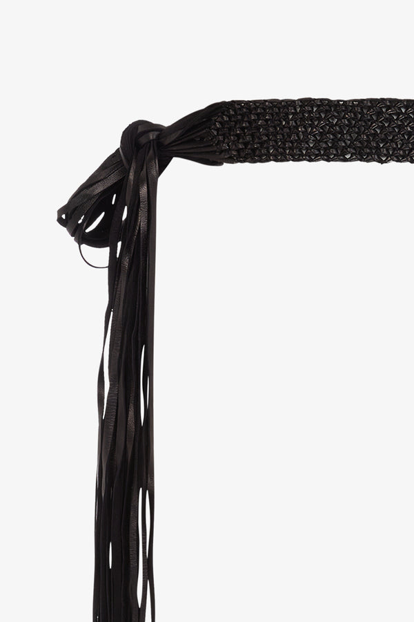Balche Small Belt Leather - Black