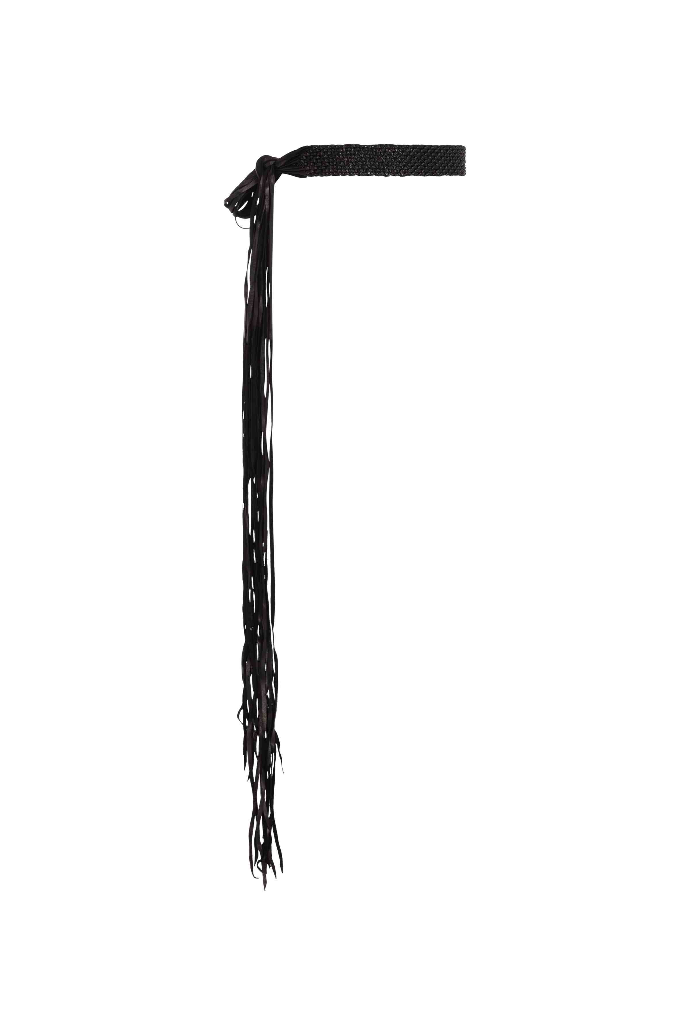 BALCHE COTTON BLENDED BELT - BLACK