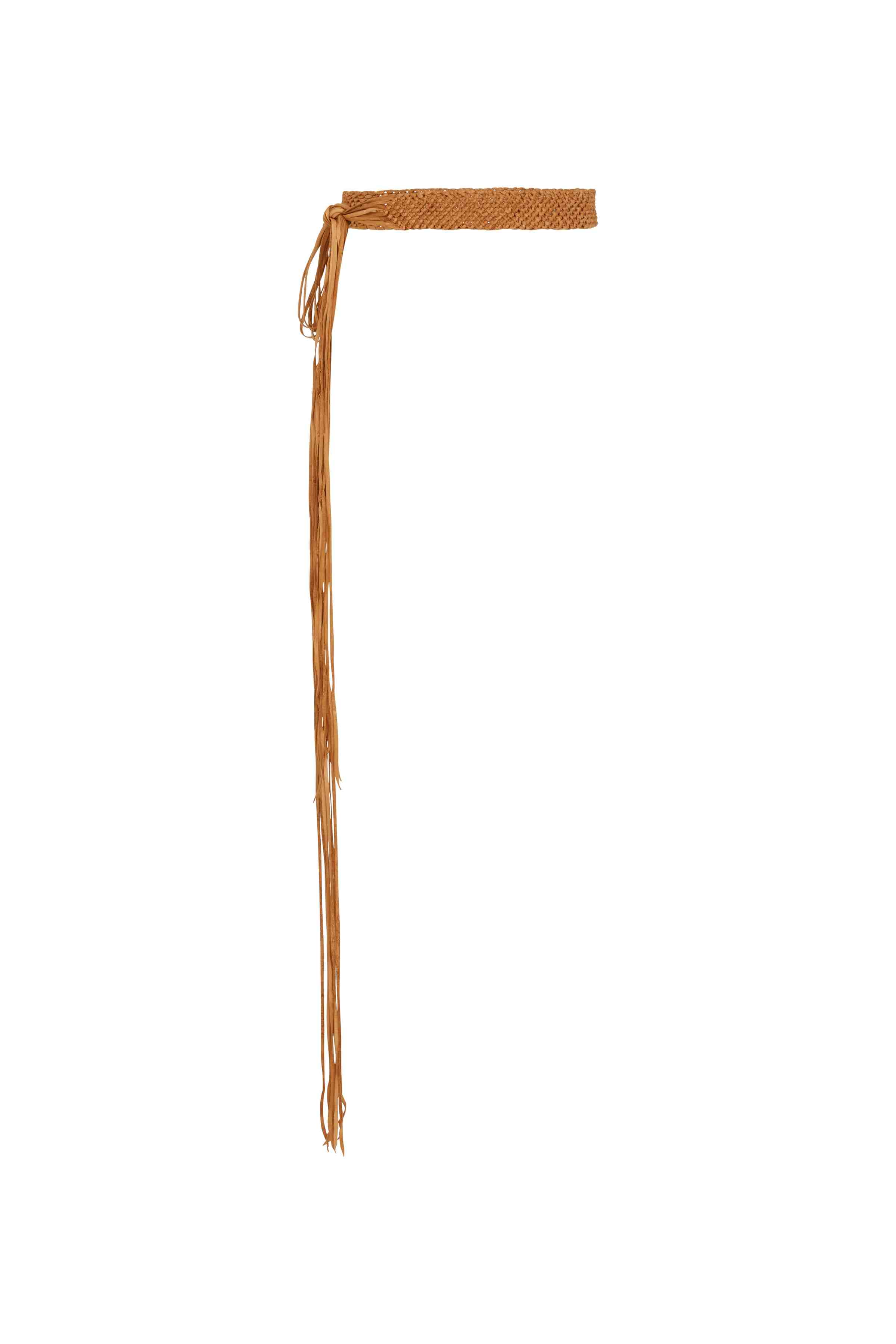 Balche Belt Macramé Leather - Natural