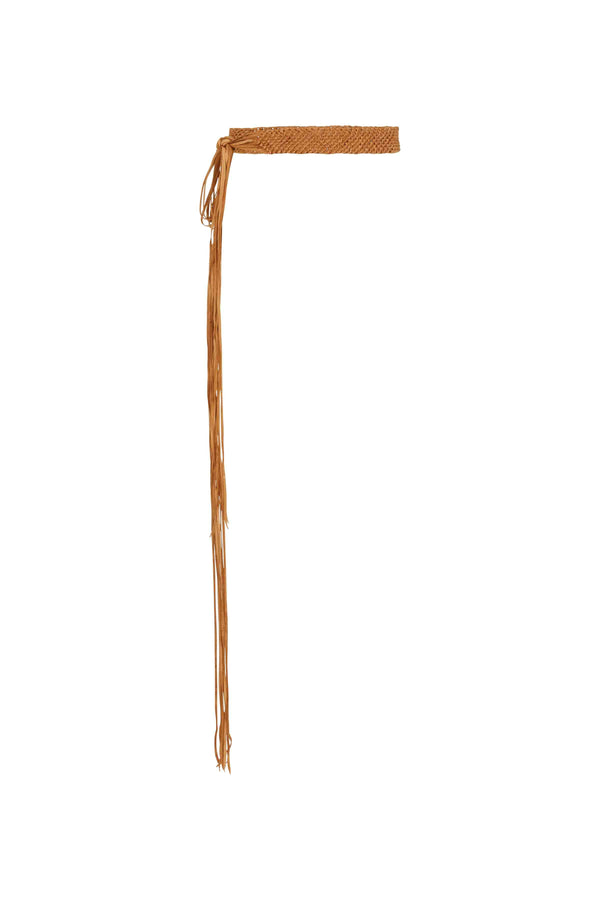Balche Belt Macramé Leather - Natural