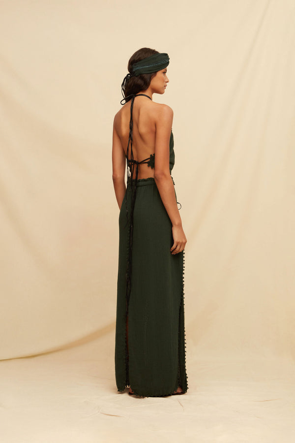 Bayaxan Skirt - Hunter Green