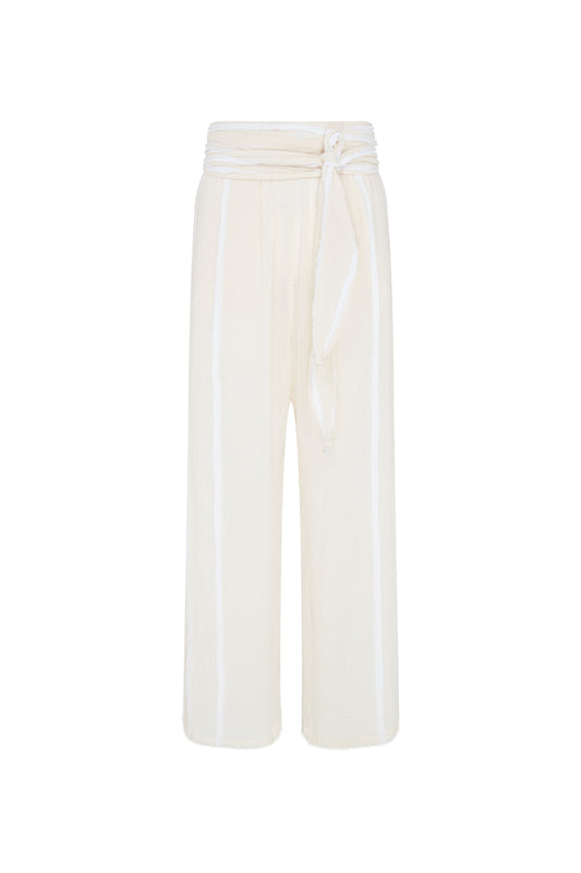 BOE PANTS - NATURAL / WHITE
