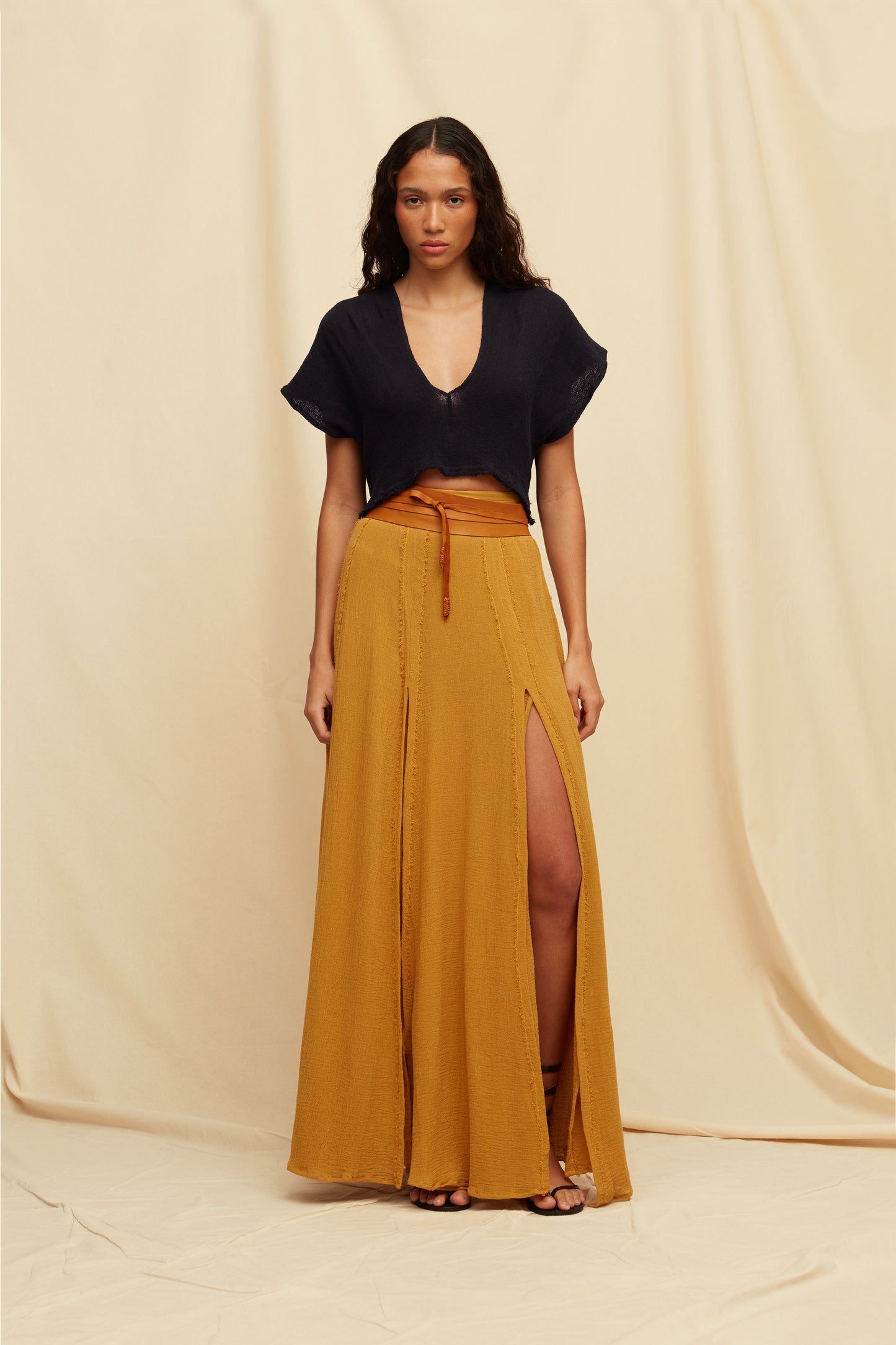 SUUK SKIRT - MUSTARD