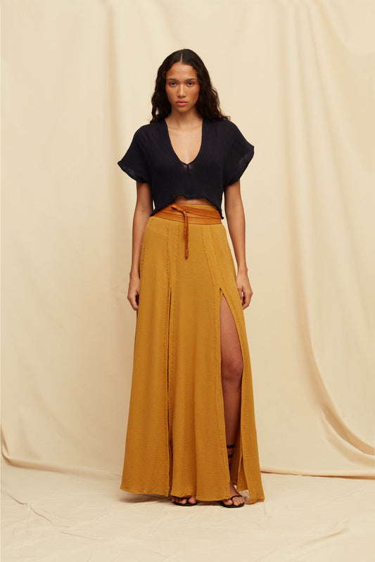 SUUK SKIRT - MUSTARD