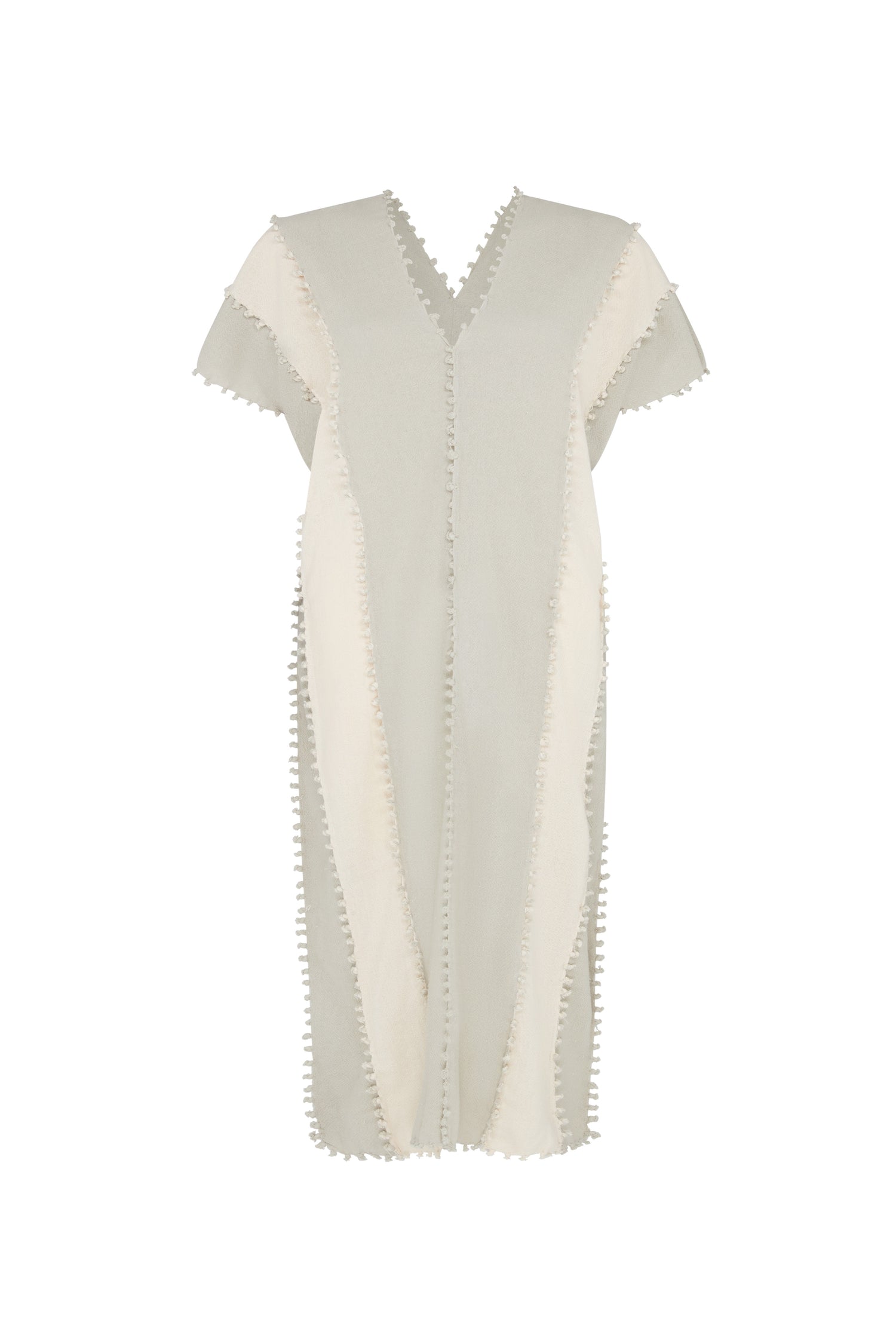 CHAAC LINES DRESS / TUNIC - QUIET GREY / NATURAL Product Image