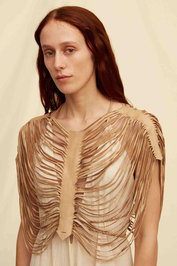 Chaamal Top Leather - Natural