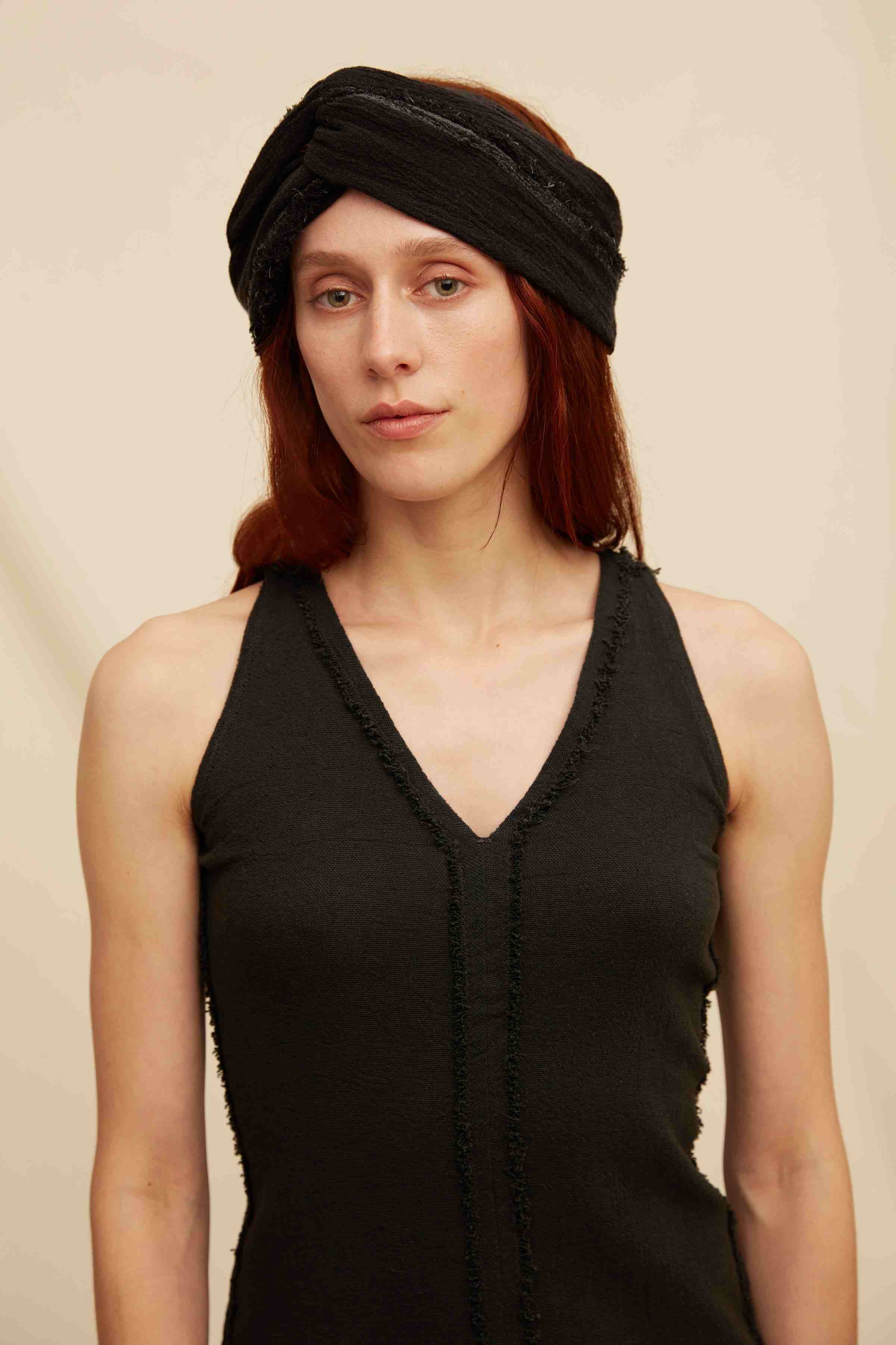 Chahal Turban Cotton Gauze - Black