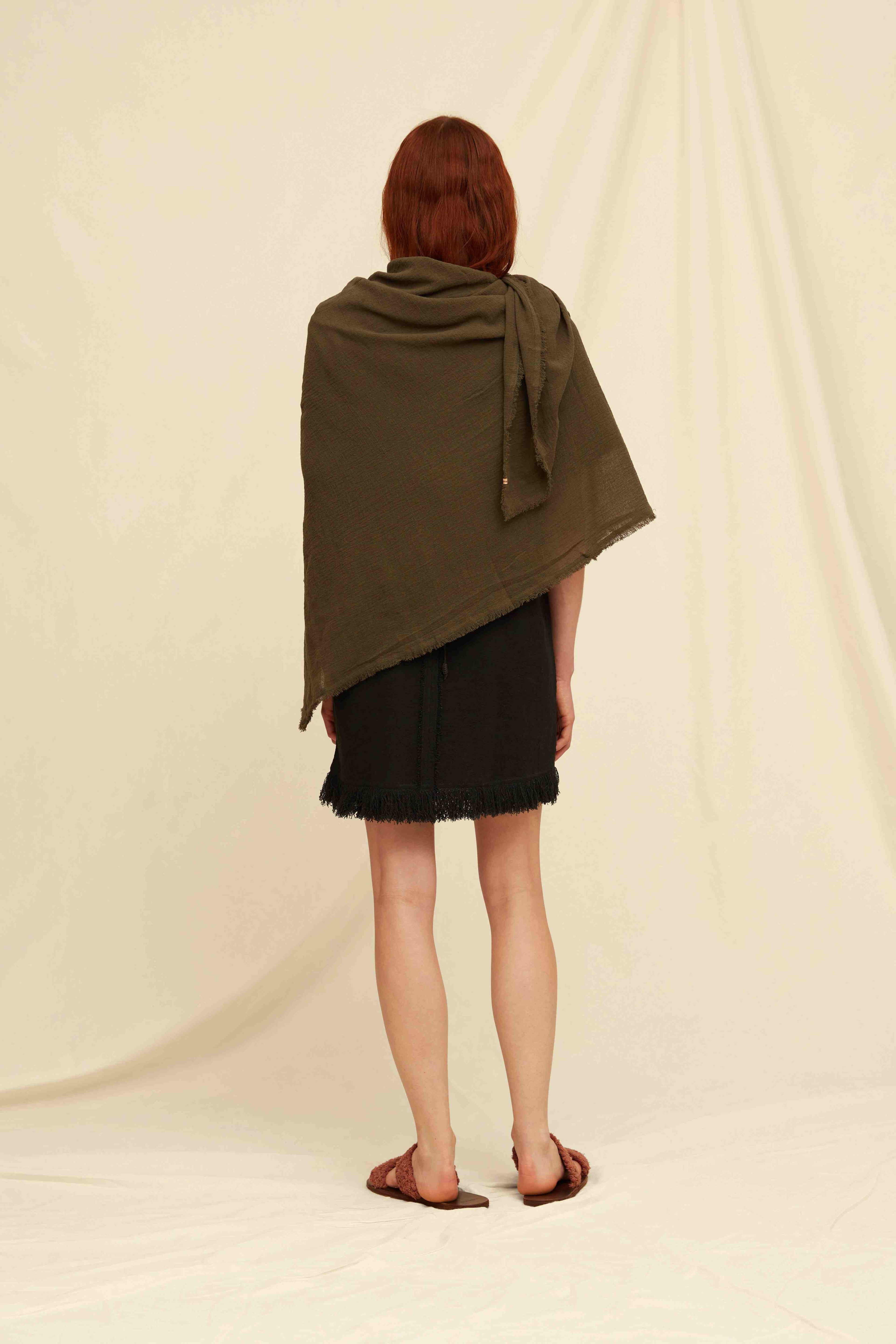 CHINAL SCARF - SLATE