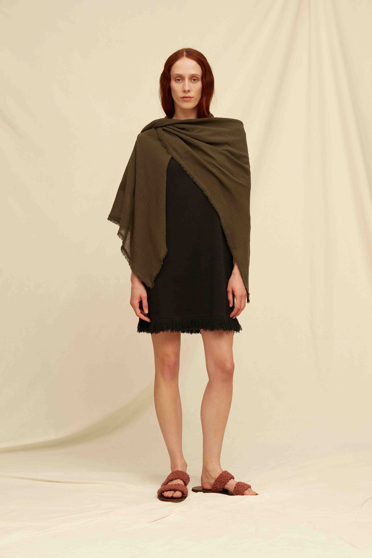 CHINAL SCARF - SLATE BLACK