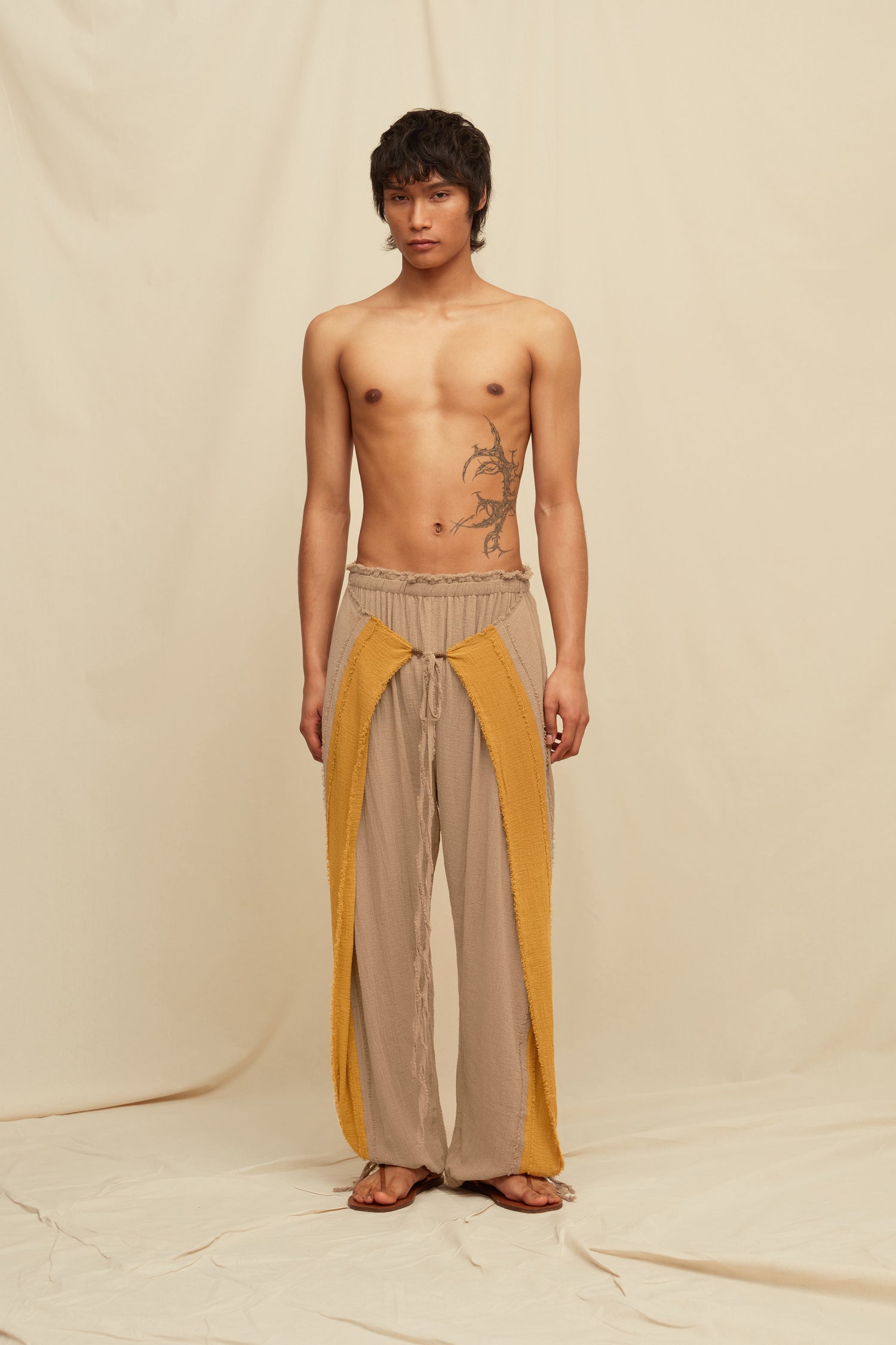 CHINDA PANTS - SEPIA / MUSTARD Hover Image