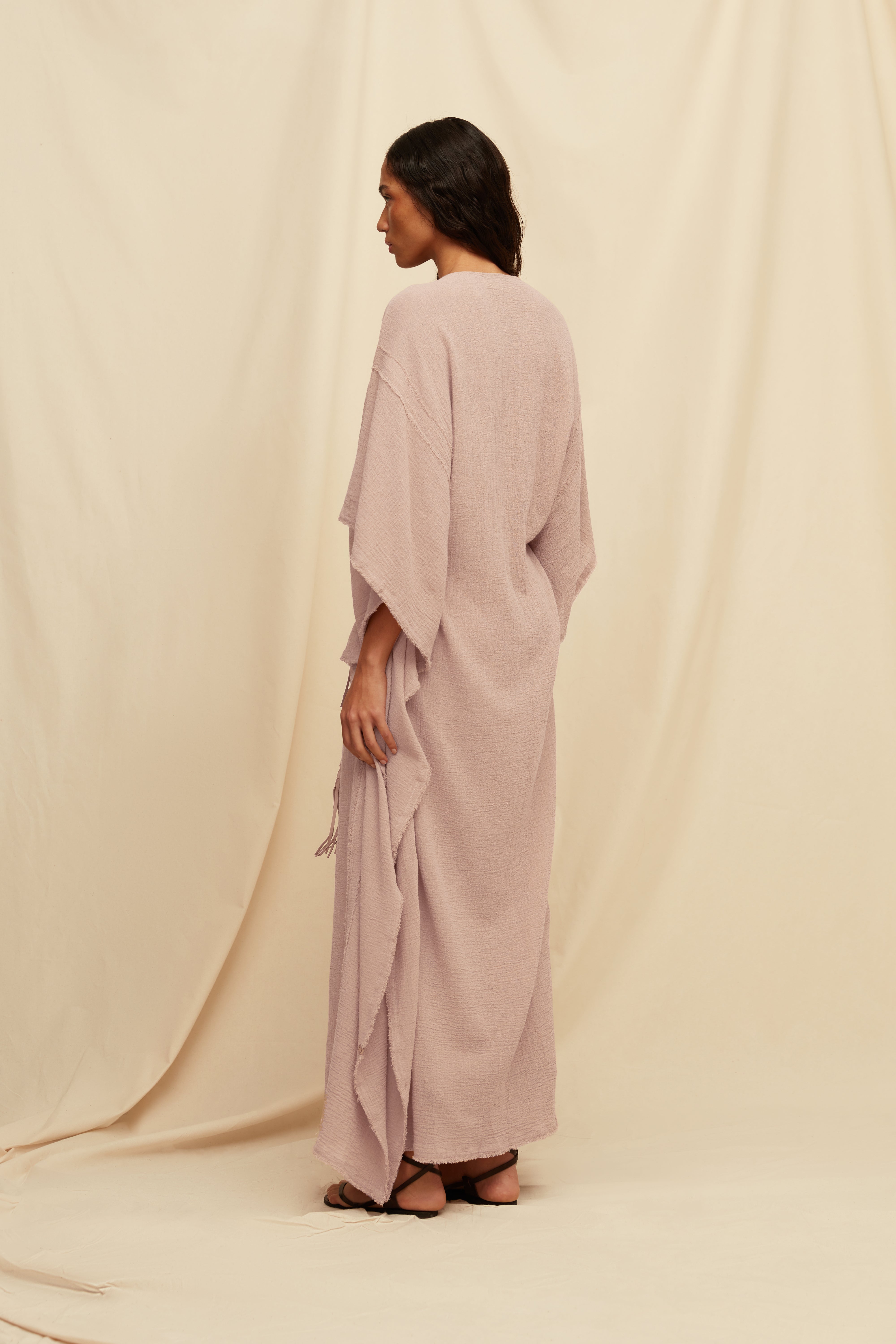 Chumuk Kaftan Cotton Gauze - Antique Rose