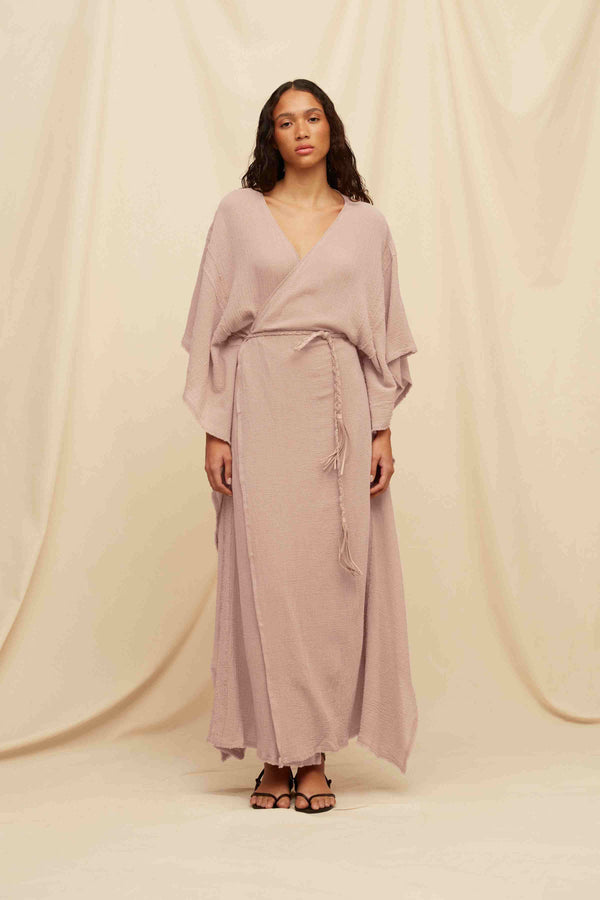 Chumuk Kaftan Cotton Gauze - Antique Rose