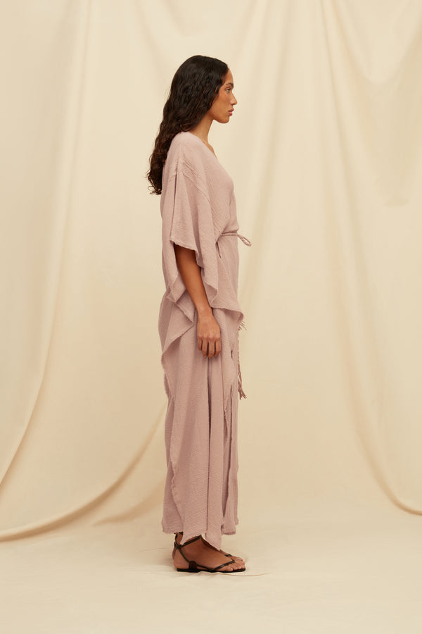 Chumuk Kaftan Cotton Gauze - Antique Rose