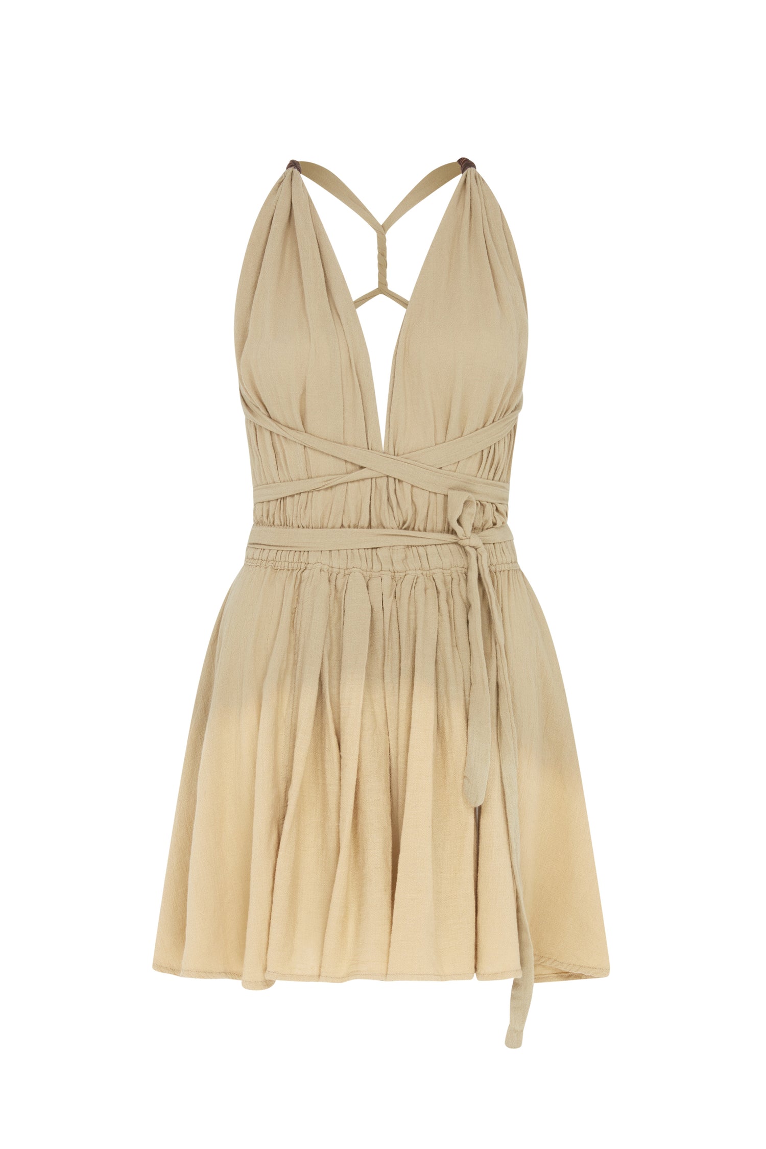 HERA SHORT TIE DYE DRESS - SEPIA TIE DYE Product Image